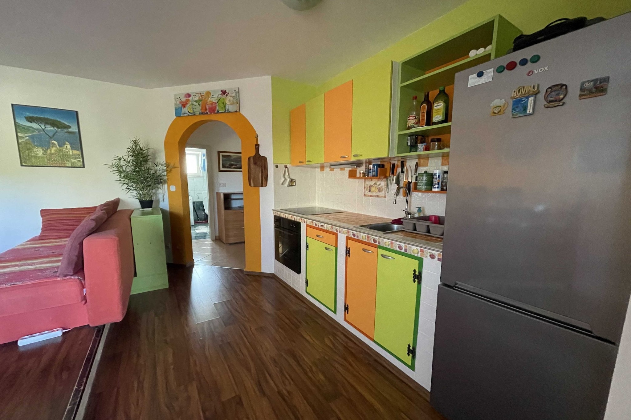 Classic and Modern Umag Apartment with Terrace and BBQ - Two Bedroom Apartment with Terrace-Kitchen