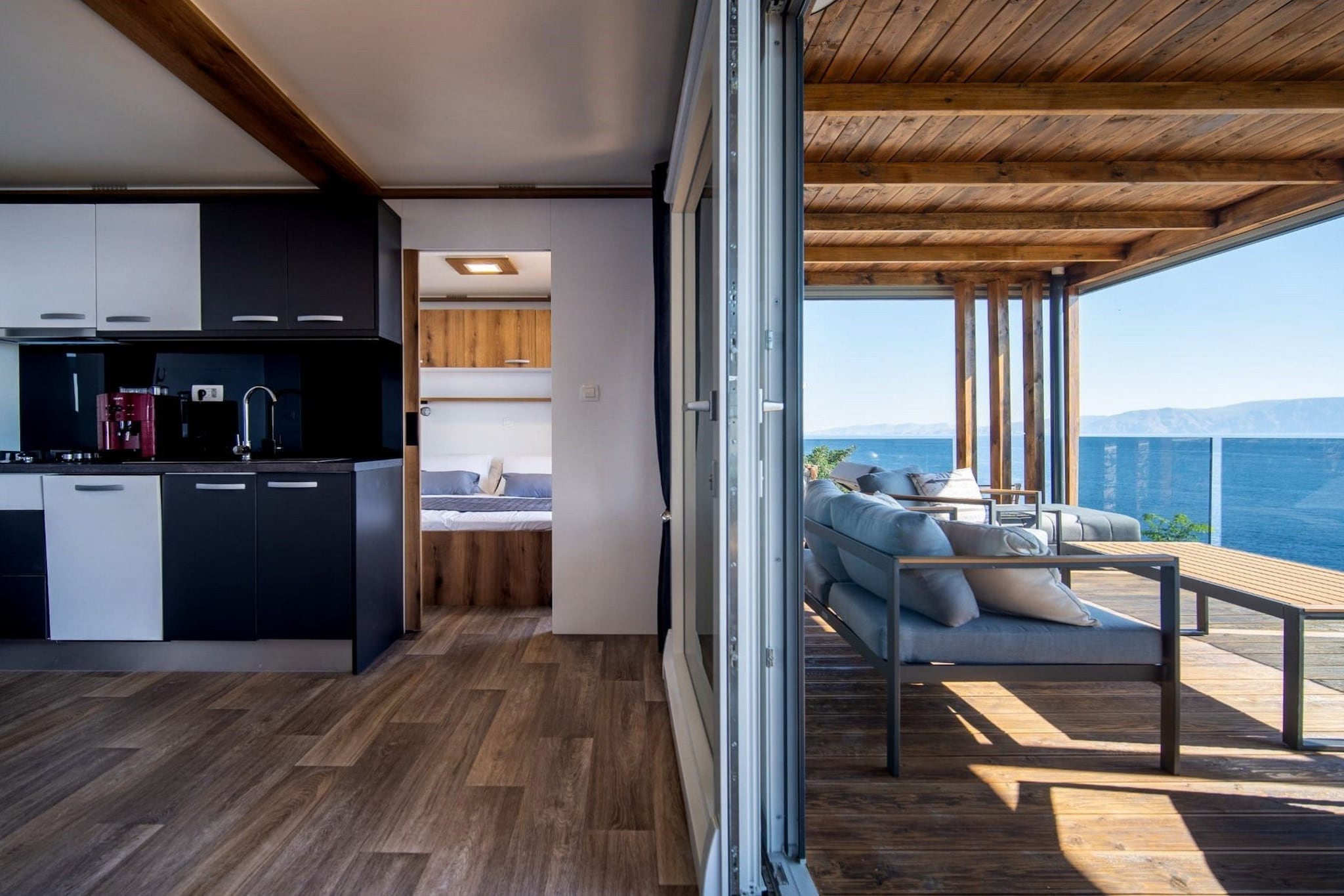 Seaside Deluxe Escape at Klenovica Camping - Two Bedroom Holiday Home with Terrace (owner 418)-Küche