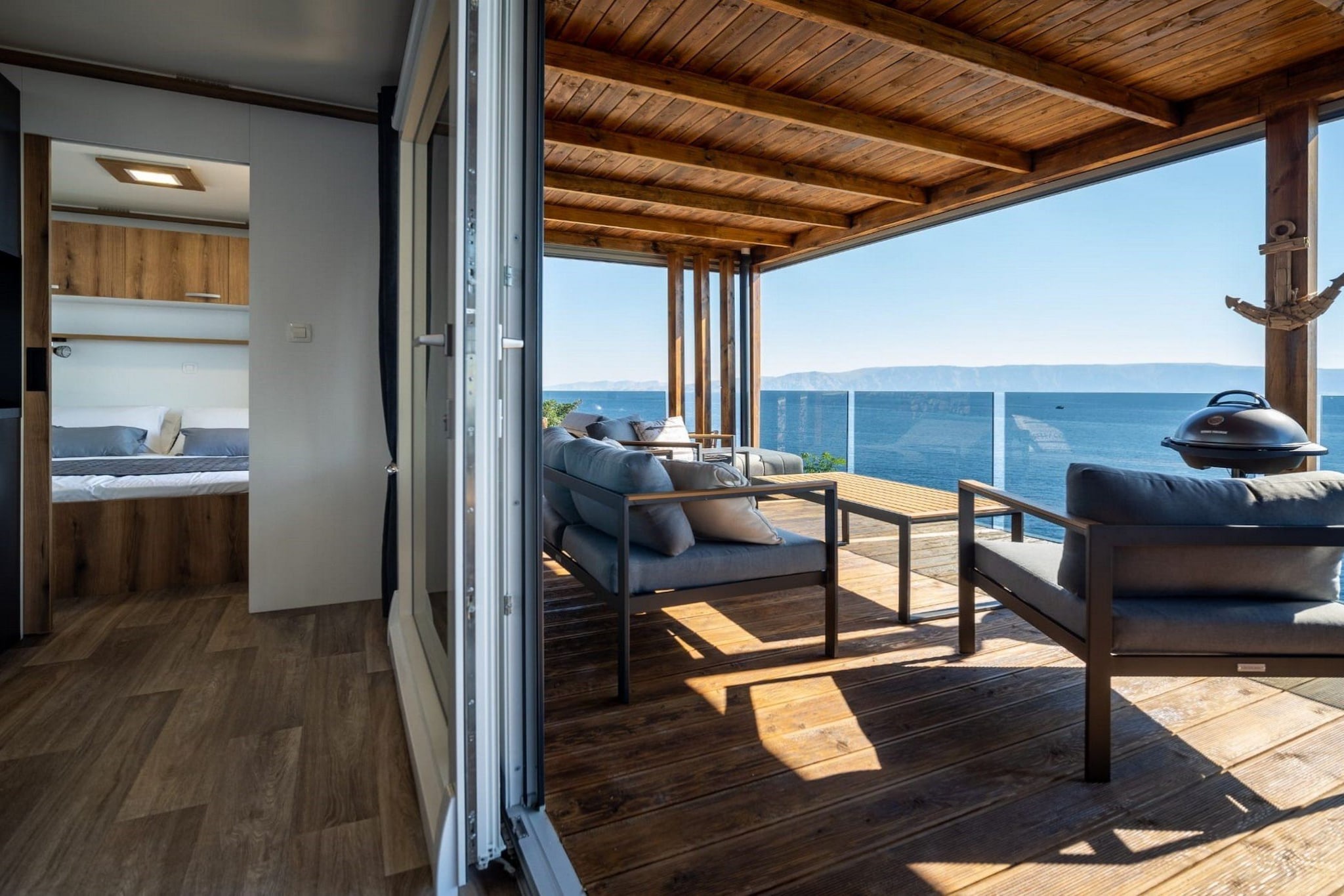 Seaside Deluxe Escape at Klenovica Camping - Two Bedroom Holiday Home with Terrace (owner 418)