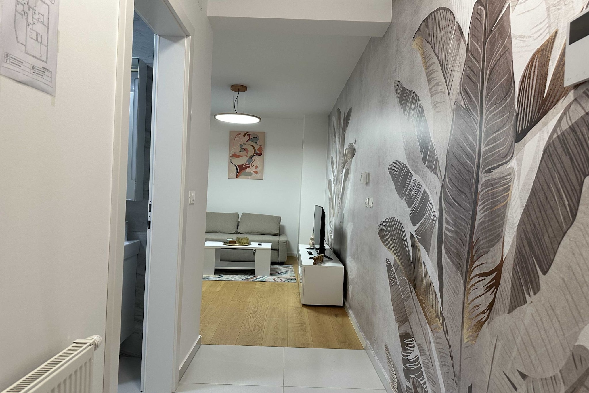 Cozy Retreat in Krapinske Toplice: Comfort and Prime Location with Pivate Parking - One Bedroom Apartment-Binnen