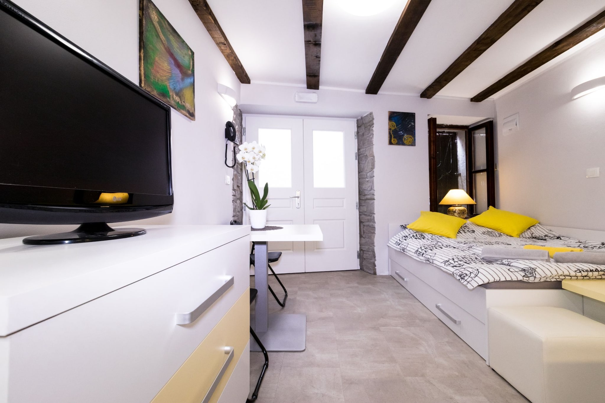 Piran Downtown Chic and Cozy Apartments - Classic One Bedroom Apartment (owner 1.V)-Slaapkamer