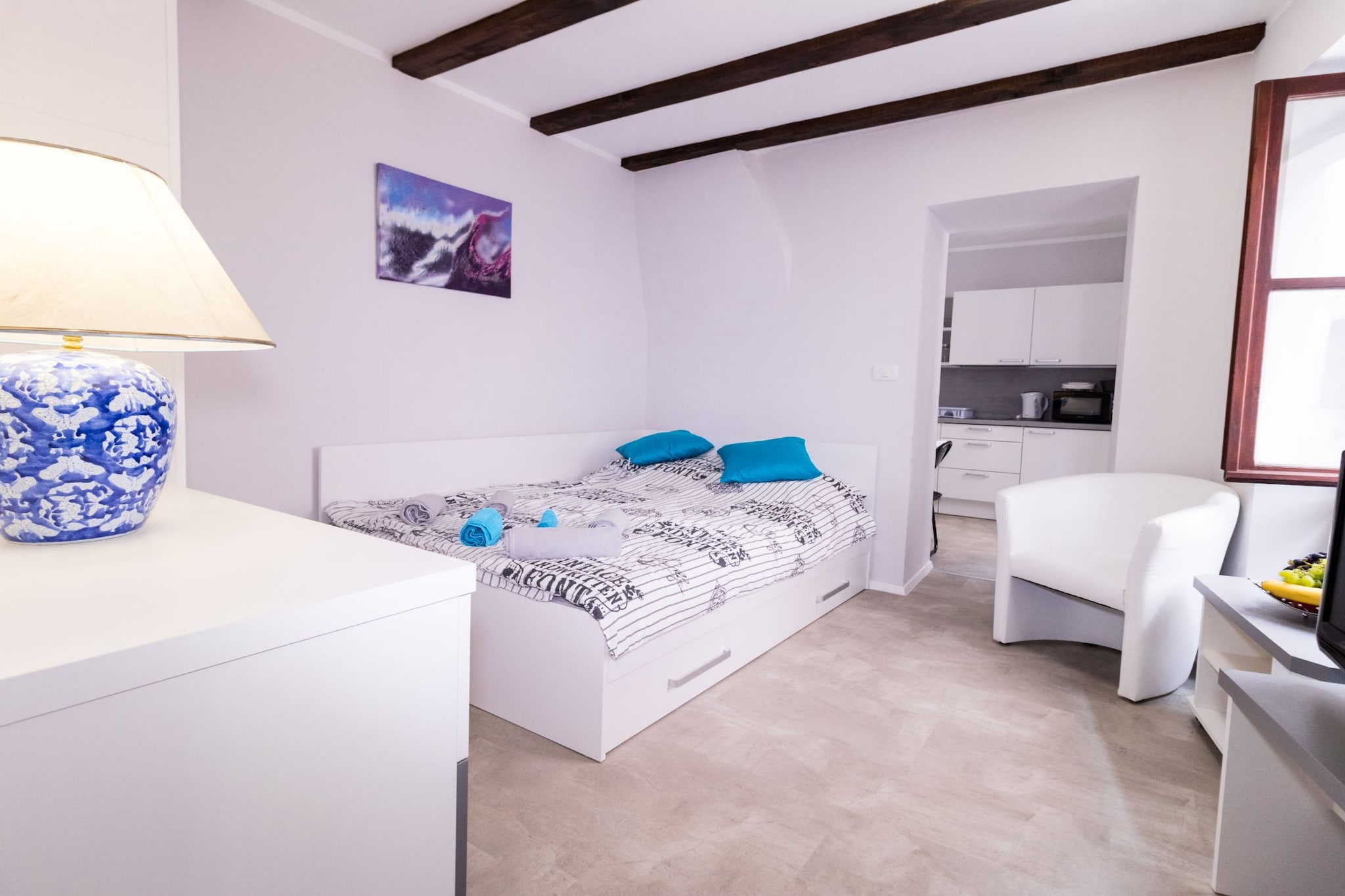 Piran Downtown Chic and Cozy Apartments - Standard One Bedroom Apartment (owner 3.S)-Slaapkamer