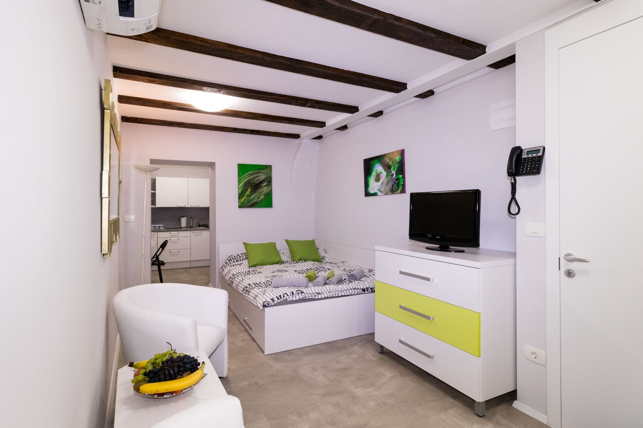 Piran Downtown Chic and Cozy Apartments - Comfort One Bedroom Apartment (owner 2.P)-Slaapkamer