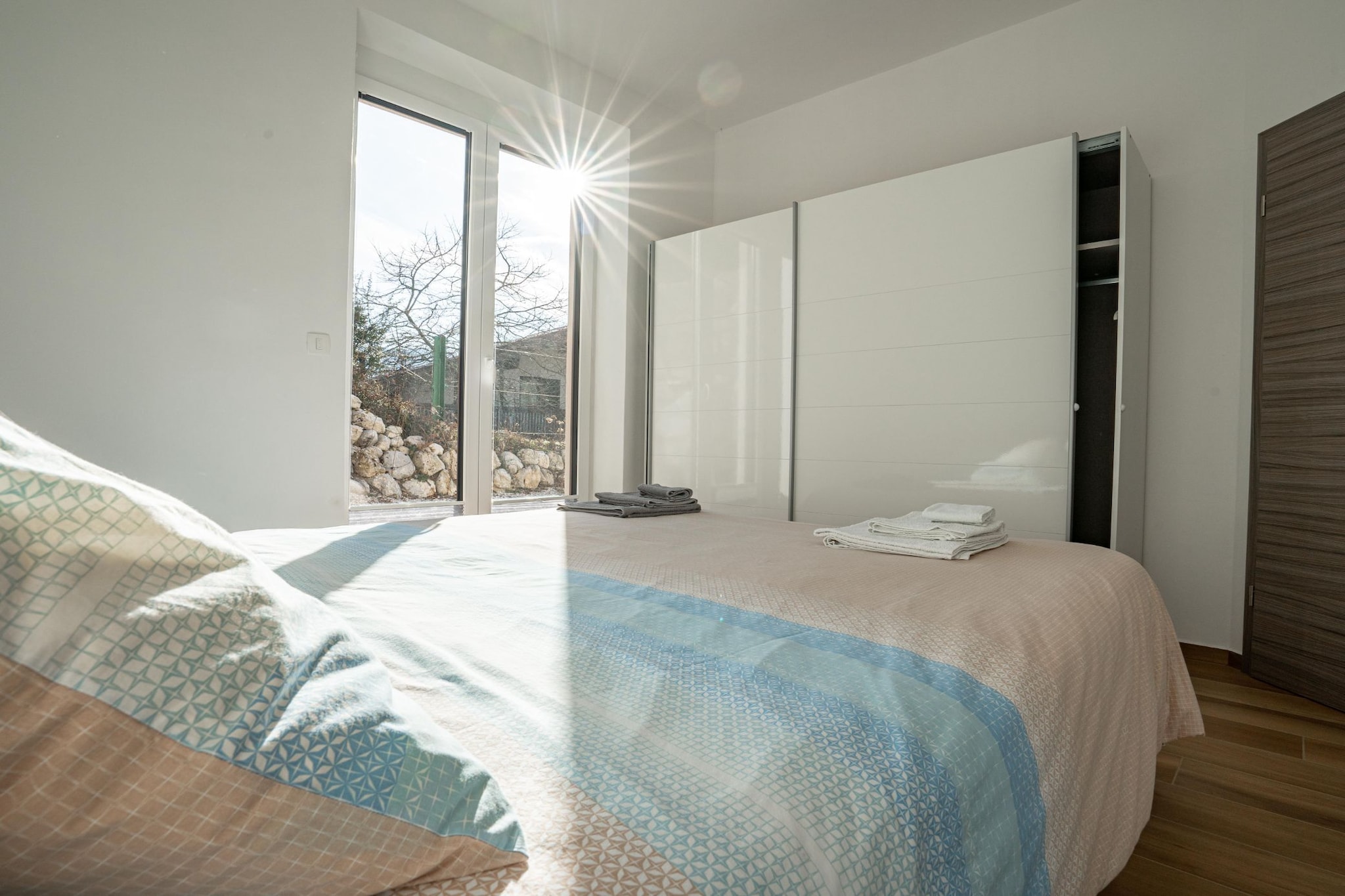 Peaceful Oasis in Nature Holiday Home with Terrace and Sauna - Three Bedroom Holiday Home with Terrace and Sauna-Slaapkamer