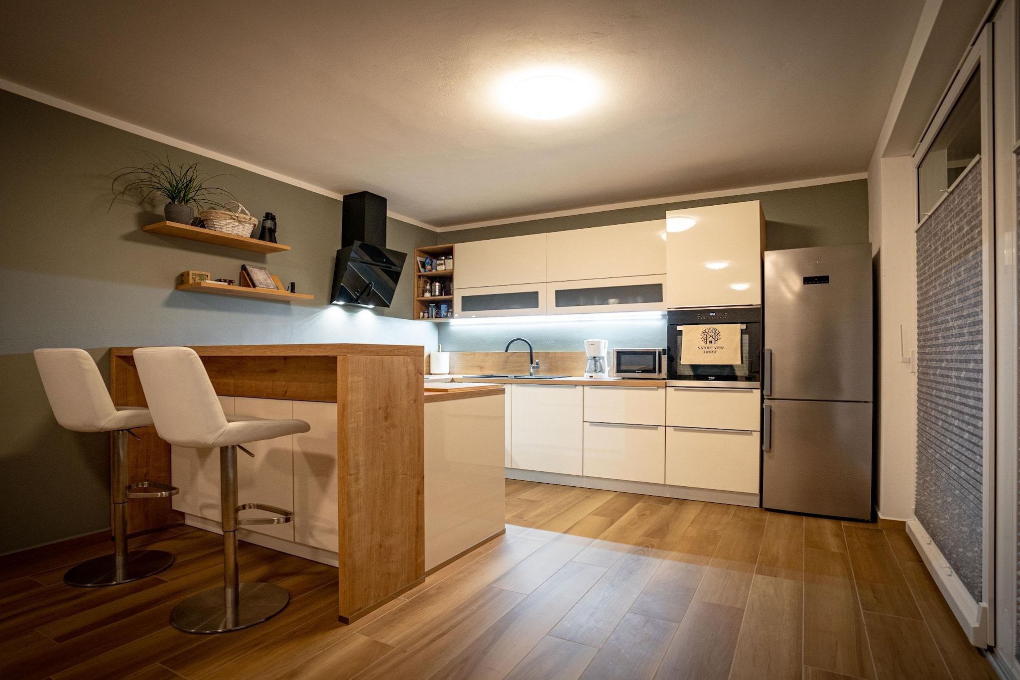 Peaceful Oasis in Nature Holiday Home with Terrace and Sauna - Three Bedroom Holiday Home with Terrace and Sauna-Keuken