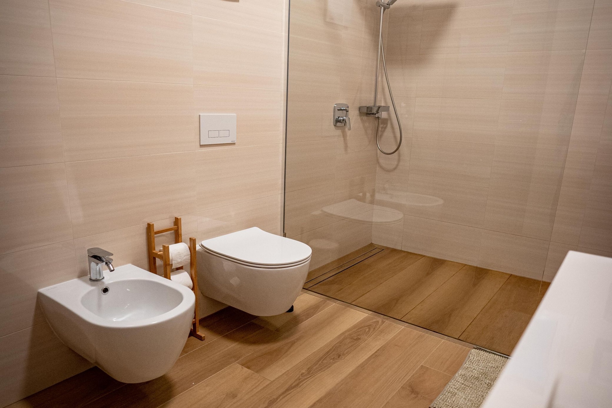 Peaceful Oasis in Nature Holiday Home with Terrace and Sauna - Three Bedroom Holiday Home with Terrace and Sauna-Badkamer