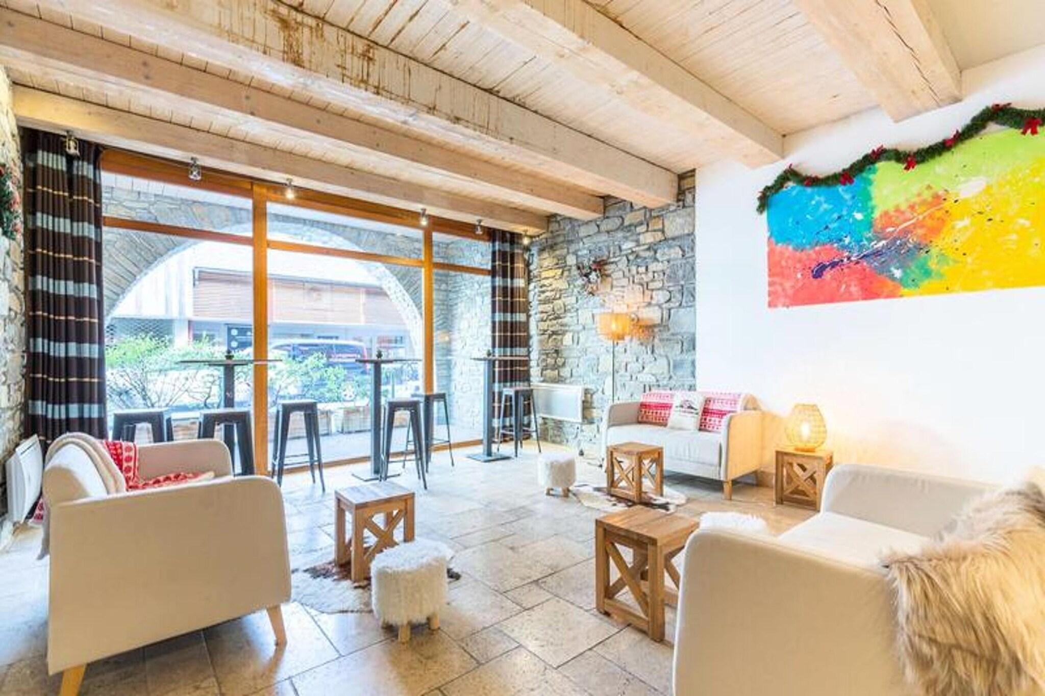 This cozy 2-room apartment is perfect for up to 6 guests. It features 1 bedroom with a double bed, a cabin with 2 bunk beds, and a pull-out 2-seater sofa bed in the living room. The apartment also includes a bathroom and a sunny balcony with garden furniture. Guests will enjoy secure covered parking and a ski locker for convenience during their stay. Please note, pets are not allowed in the property.

Situated in the heart of Saint Lary Soulan, this apartment offers an ideal location just 300 meters from the Thermo Ludique Center and thermal baths. The new Telecabine lift is only 400 meters away, offering easy access to skiing and mountain adventures. The surrounding area is filled with shops, cafes, and restaurants, allowing guests to fully immerse themselves in the local atmosphere.

The apartment includes an open-plan kitchen with a ceramic hob, microwave, and dishwasher for preparing meals. The living room is equipped with a TV for entertainment, and the bathroom offers all the essentials for a comfortable stay. Whether you are here for relaxation or adventure, this apartment has everything you need.