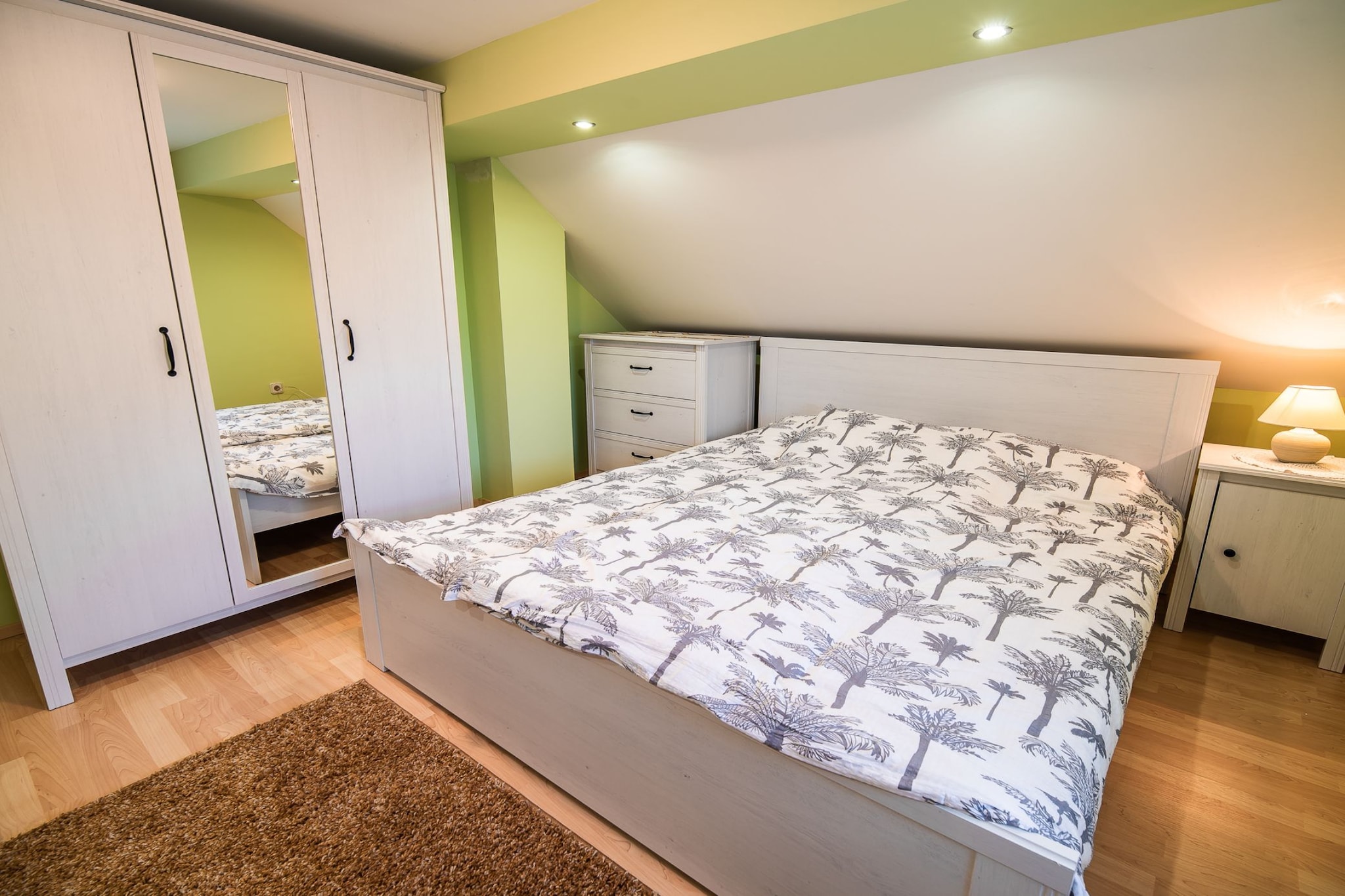 Golden Horizon Holiday Home with Terrace and Garden - One Bedroom Holiday Home with Terrace and Garden-Slaapkamer