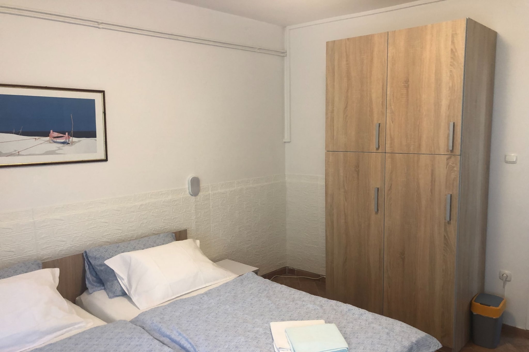 Chic and Stylish Portoroz Apartment with Terrace and Sea View - Two Bedroom Apartment with Terrace and Sea View-Slaapkamer