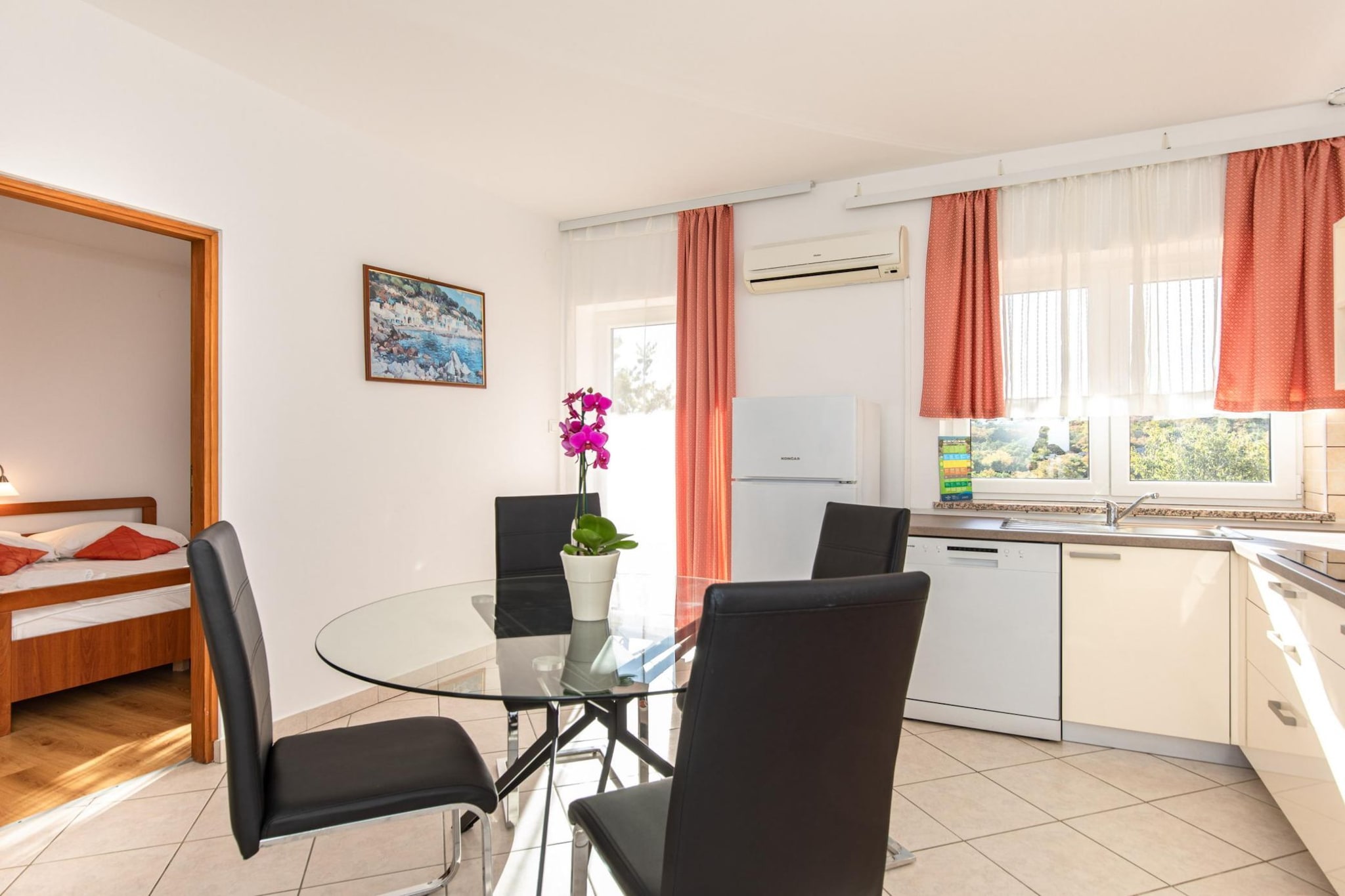 Scenic Elegant Apartments Krk with Balcony and Pool - Two Bedroom Apartment with Balcony and Pool (owner 1)-Cuisine