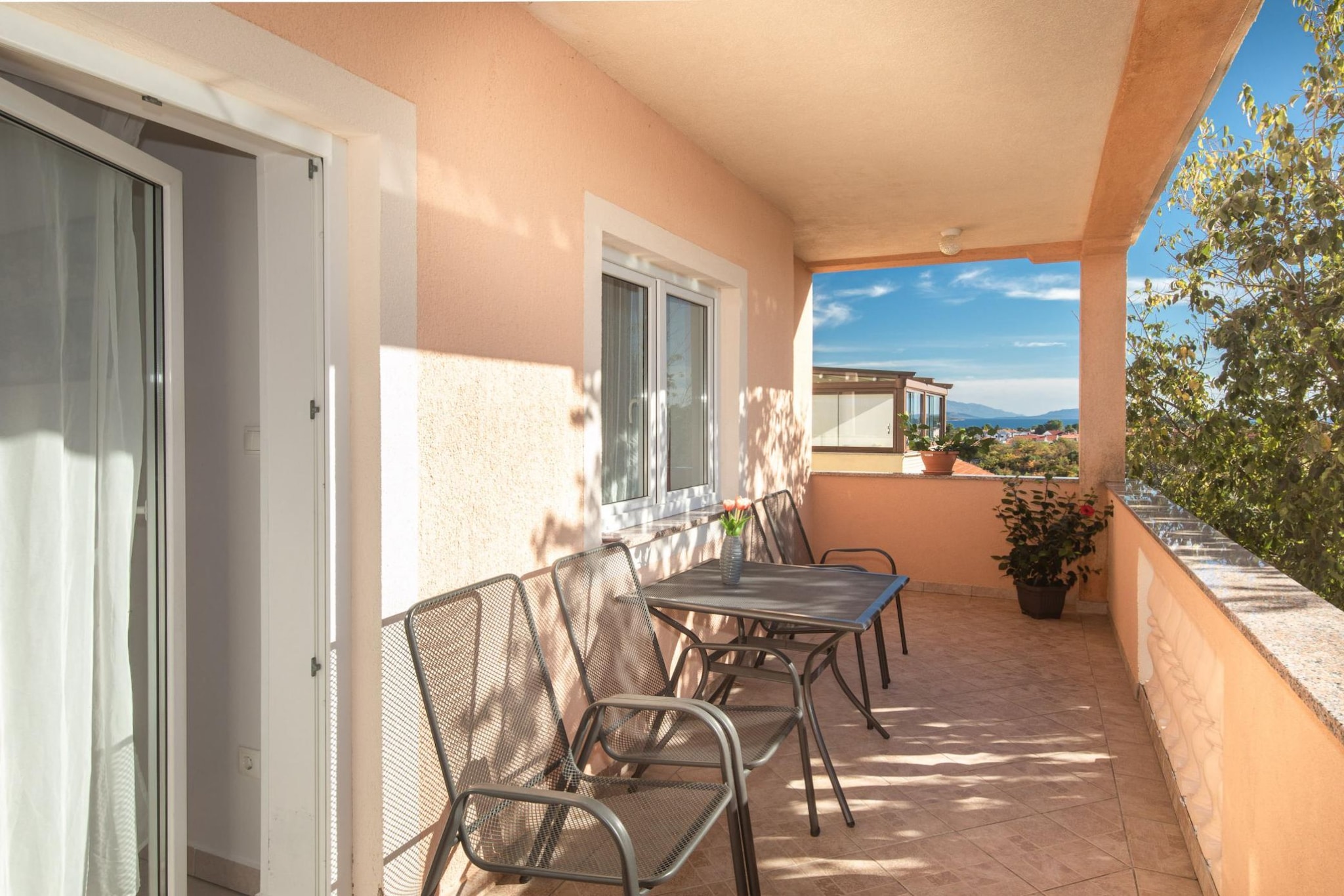 Scenic Elegant Apartments Krk with Balcony and Pool - Two Bedroom Apartment with Balcony and Pool (owner 1)-Balcon-terrasse