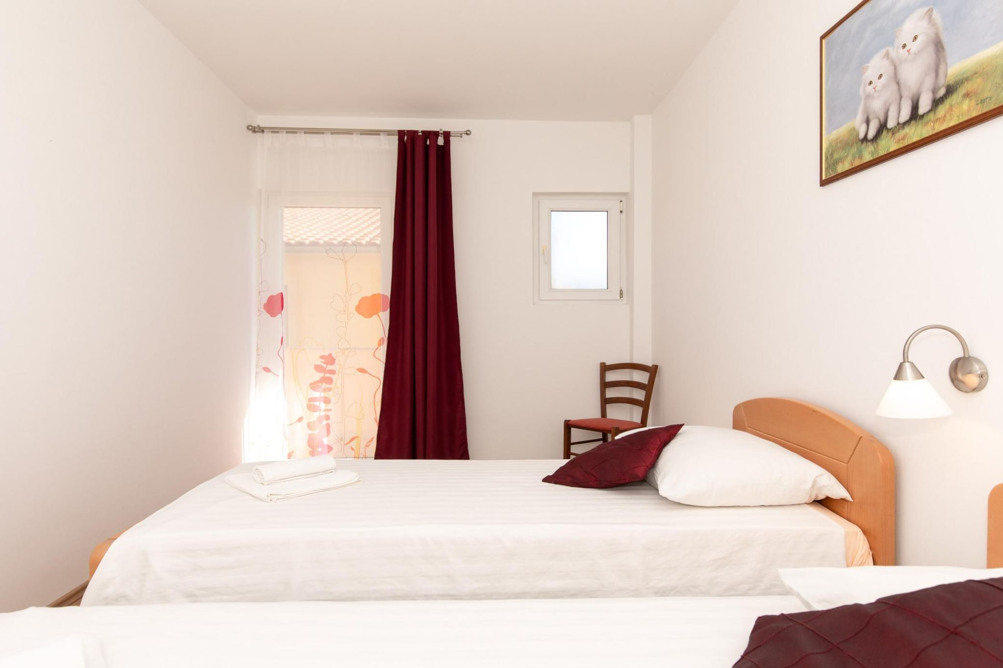 Scenic Elegant Apartments Krk with Balcony and Pool - Classic Two Bedroom Apartment with Balcony and Pool (owner 2)-Chambre
