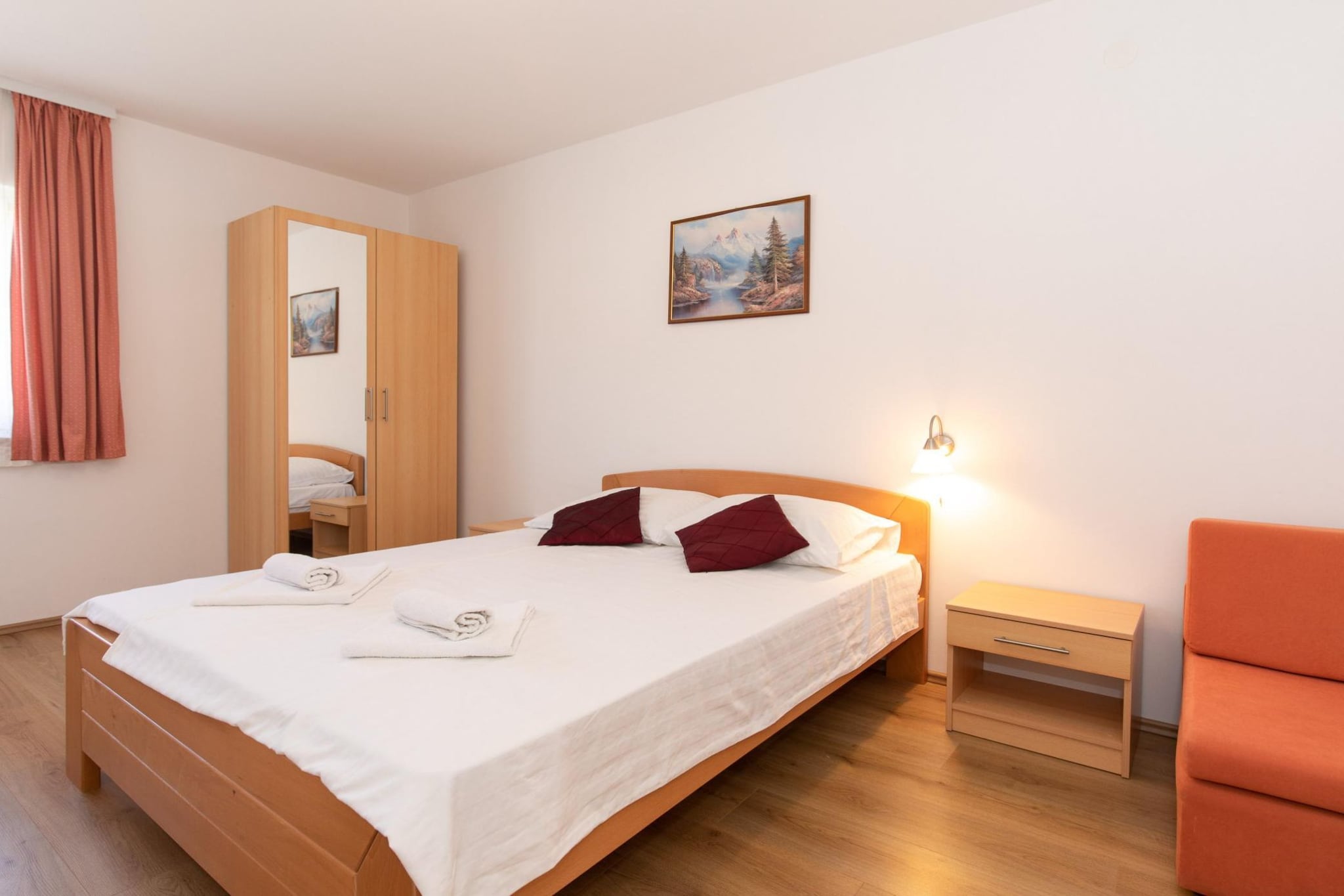 Scenic Elegant Apartments Krk with Balcony and Pool - Classic Two Bedroom Apartment with Balcony and Pool (owner 2)-Chambre