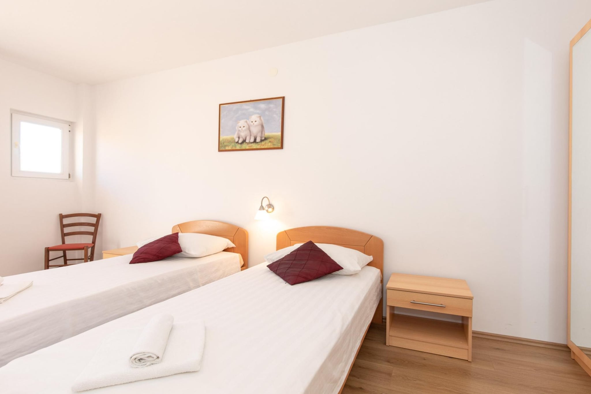 Scenic Elegant Apartments Krk with Balcony and Pool - Classic Two Bedroom Apartment with Balcony and Pool (owner 2)-Chambre