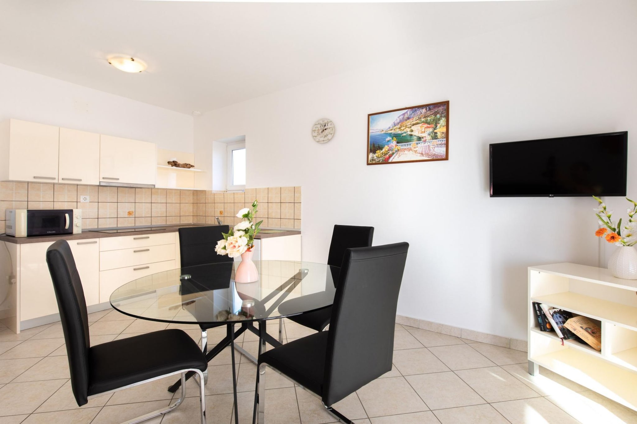 Scenic Elegant Apartments Krk with Balcony and Pool - Classic Two Bedroom Apartment with Balcony and Pool (owner 2)-Cuisine