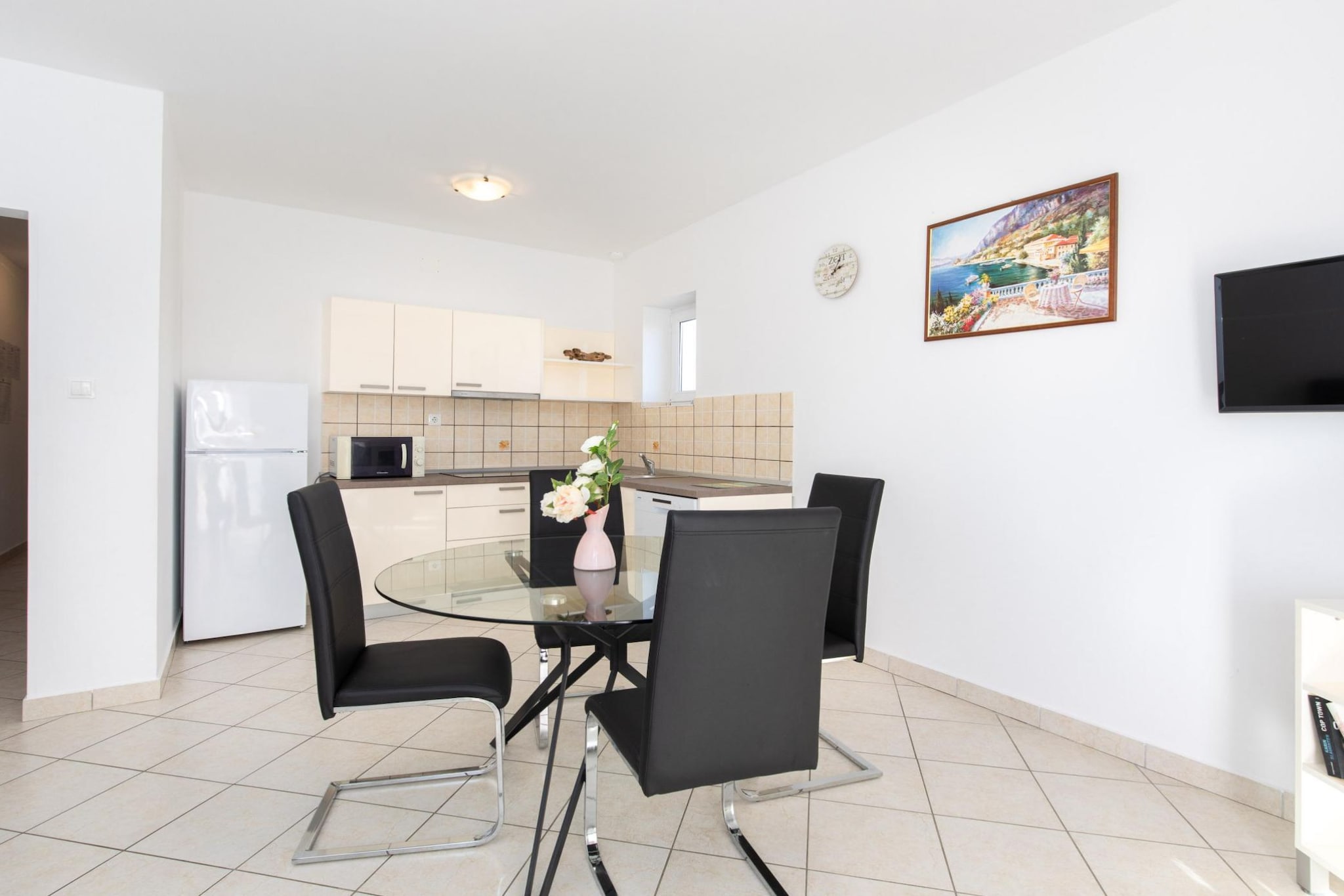 Scenic Elegant Apartments Krk with Balcony and Pool - Classic Two Bedroom Apartment with Balcony and Pool (owner 2)-Cuisine
