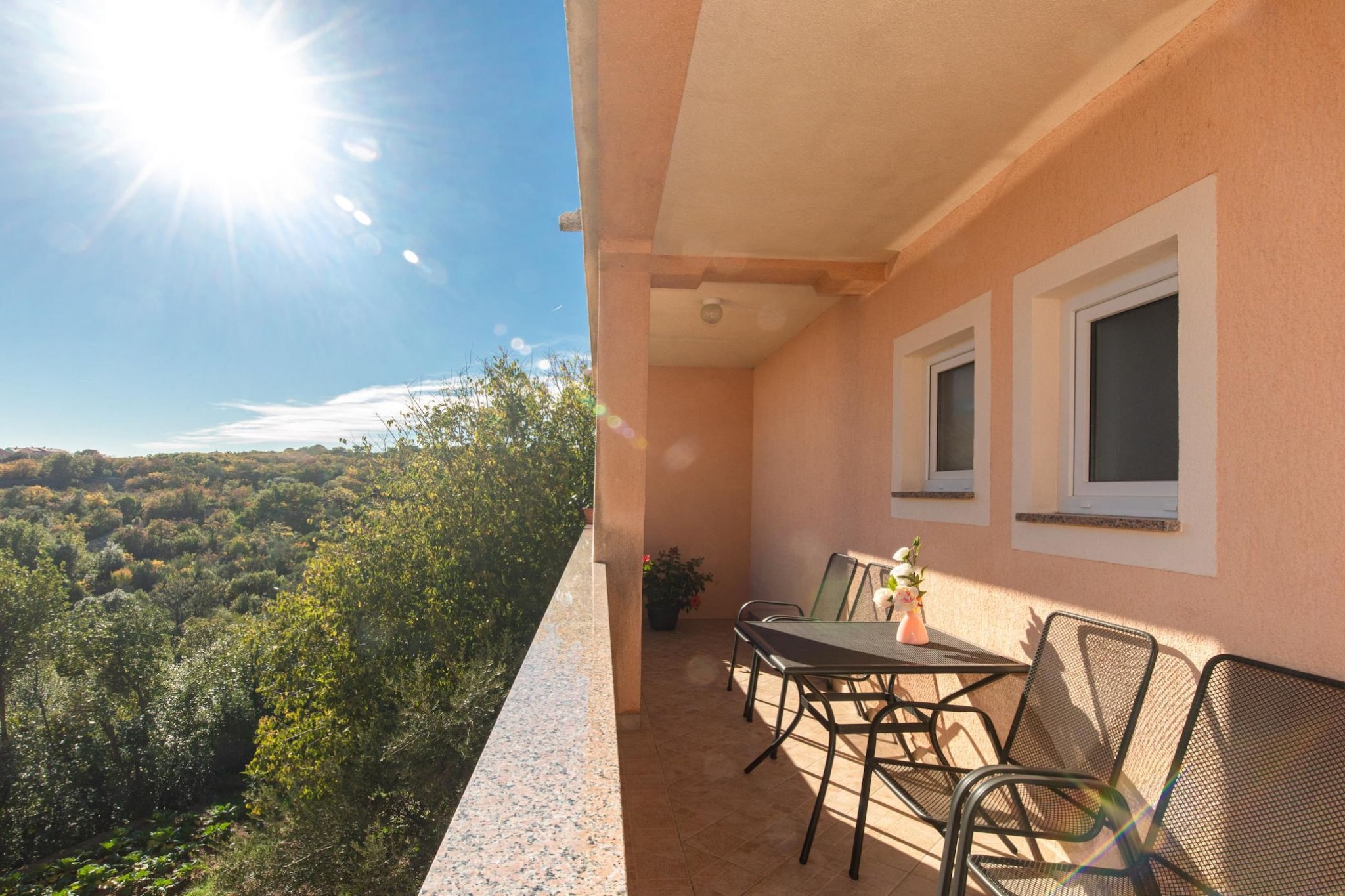 Scenic Elegant Apartments Krk with Balcony and Pool - Classic Two Bedroom Apartment with Balcony and Pool (owner 2)-Balcon-terrasse