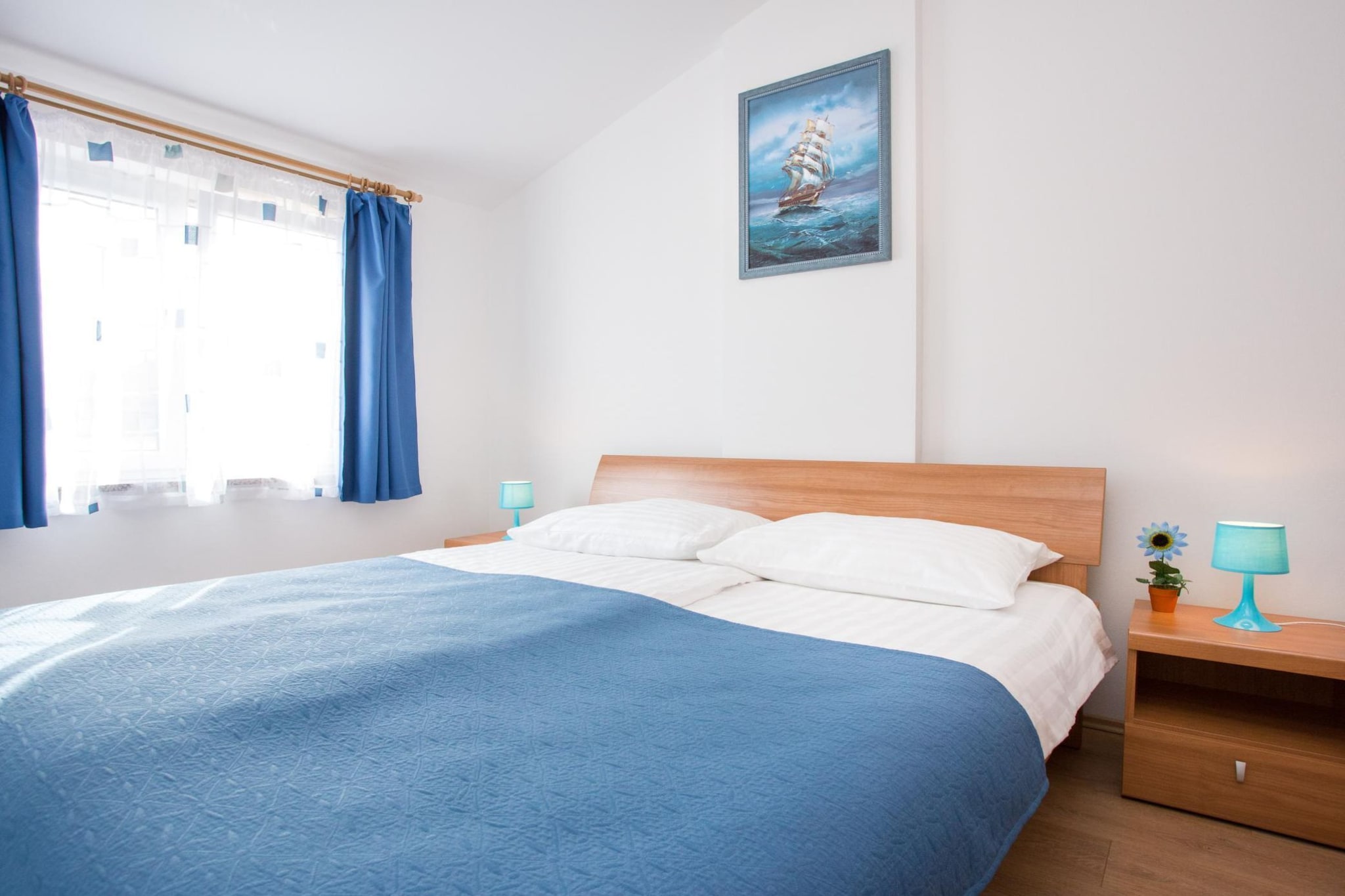 Scenic Elegant Apartments Krk with Balcony and Pool - Standard Two Bedroom Apartment with Balcony and Pool (owner 3)-Chambre