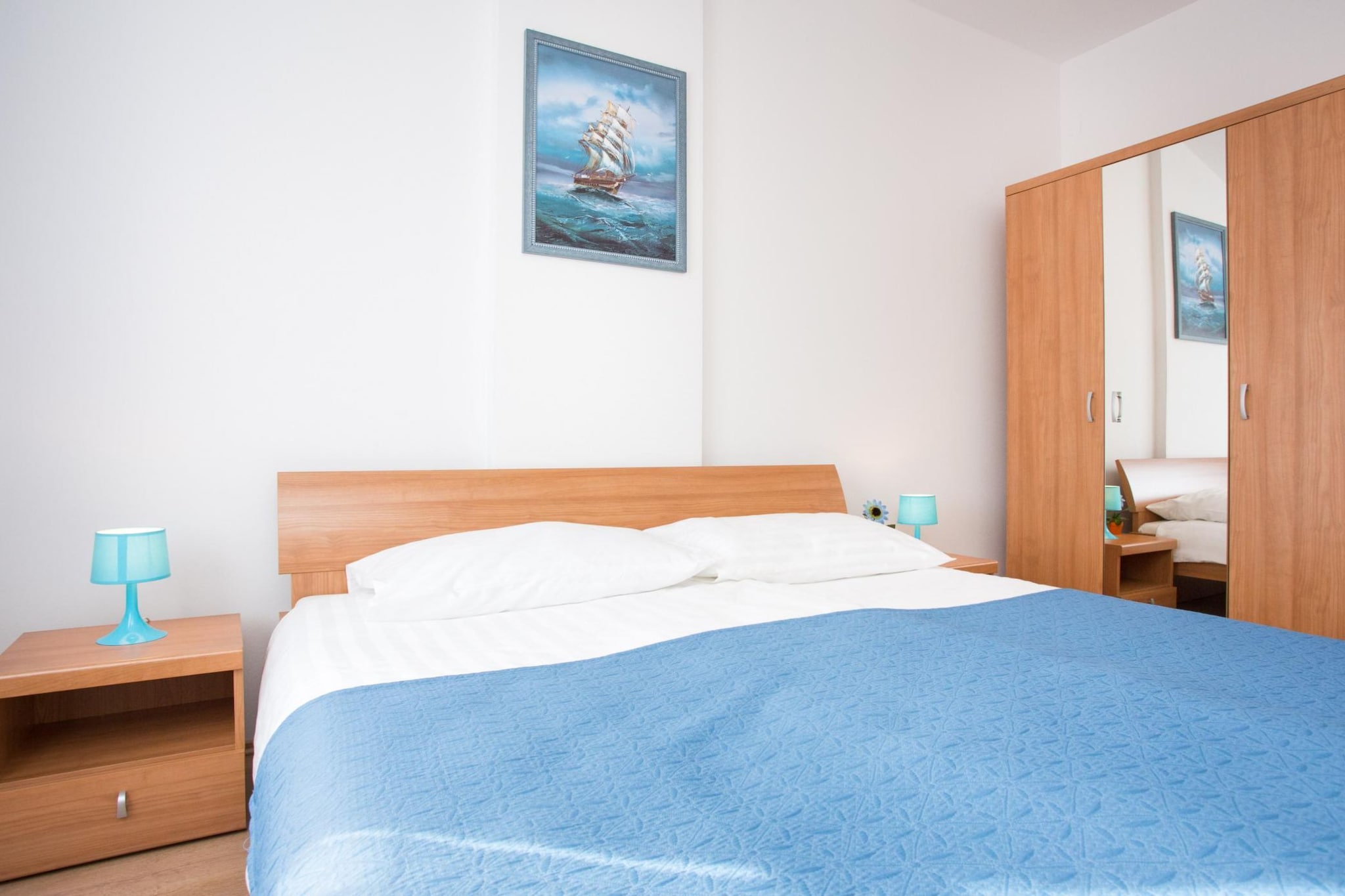 Scenic Elegant Apartments Krk with Balcony and Pool - Standard Two Bedroom Apartment with Balcony and Pool (owner 3)-Chambre