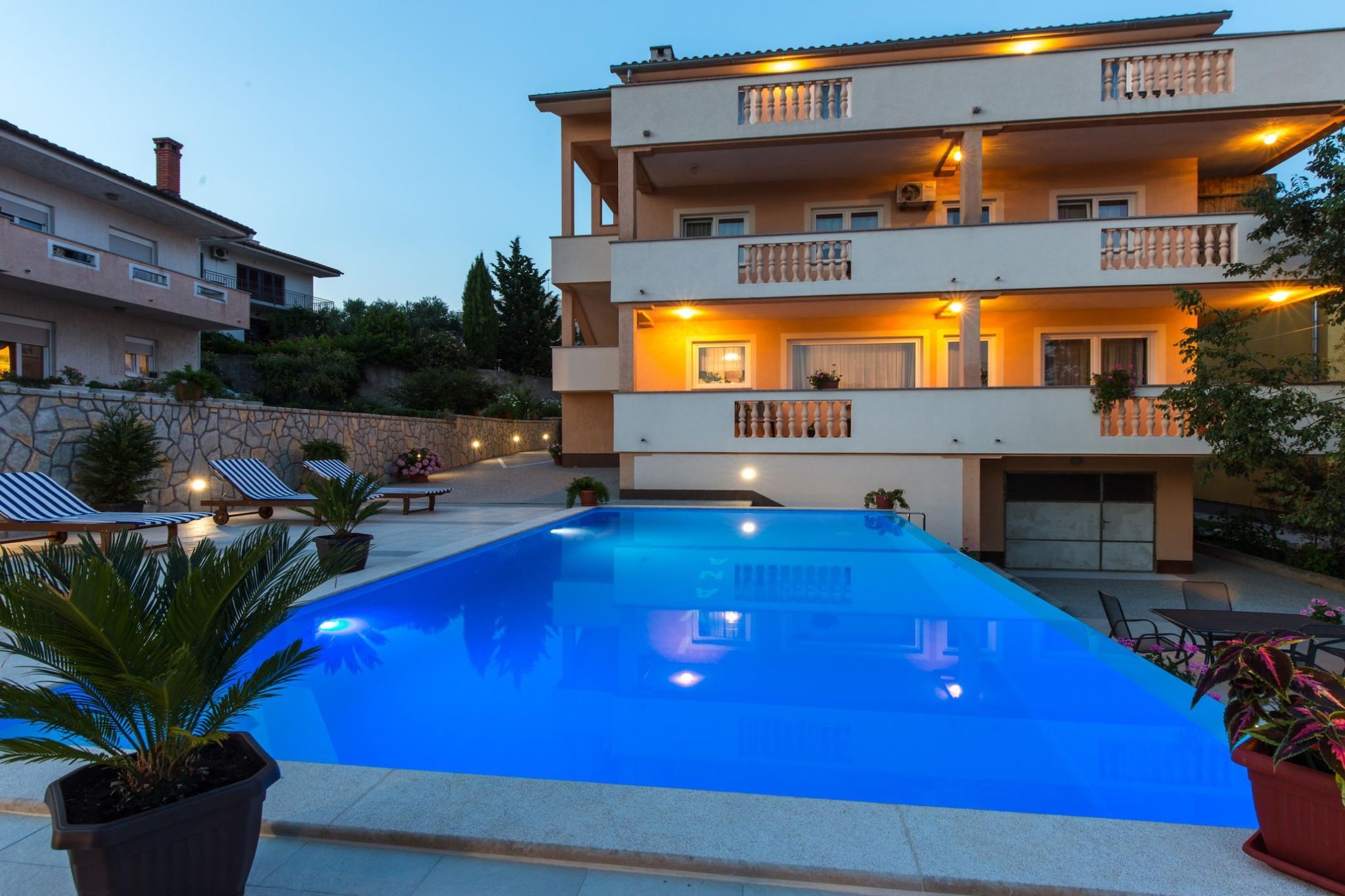 Scenic Elegant Apartments Krk with Balcony and Pool - Comfort Two Bedroom Apartment with Balcony and Pool (owner 4)-Piscine