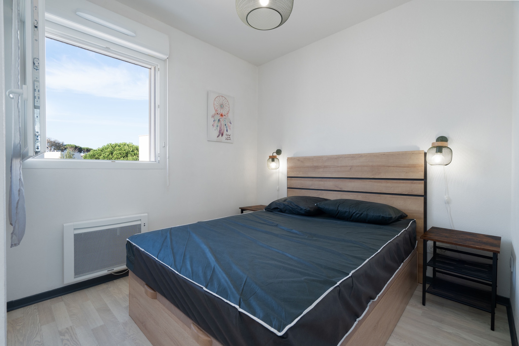 Living room(double sofa bed, TV), Kitchen(electric kettle, coffee machine, oven, microwave, dishwasher, fridge, freezer, dishes and cutlery), bedroom(double bed), bedroom(single bed, double bed), bedroom(double sofa bed), bathroom(shower), bathroom(shower), Garden Furniture , washing machine, terrace, garden, parking, swimming pool(shared with other guests), iron, hairdryer