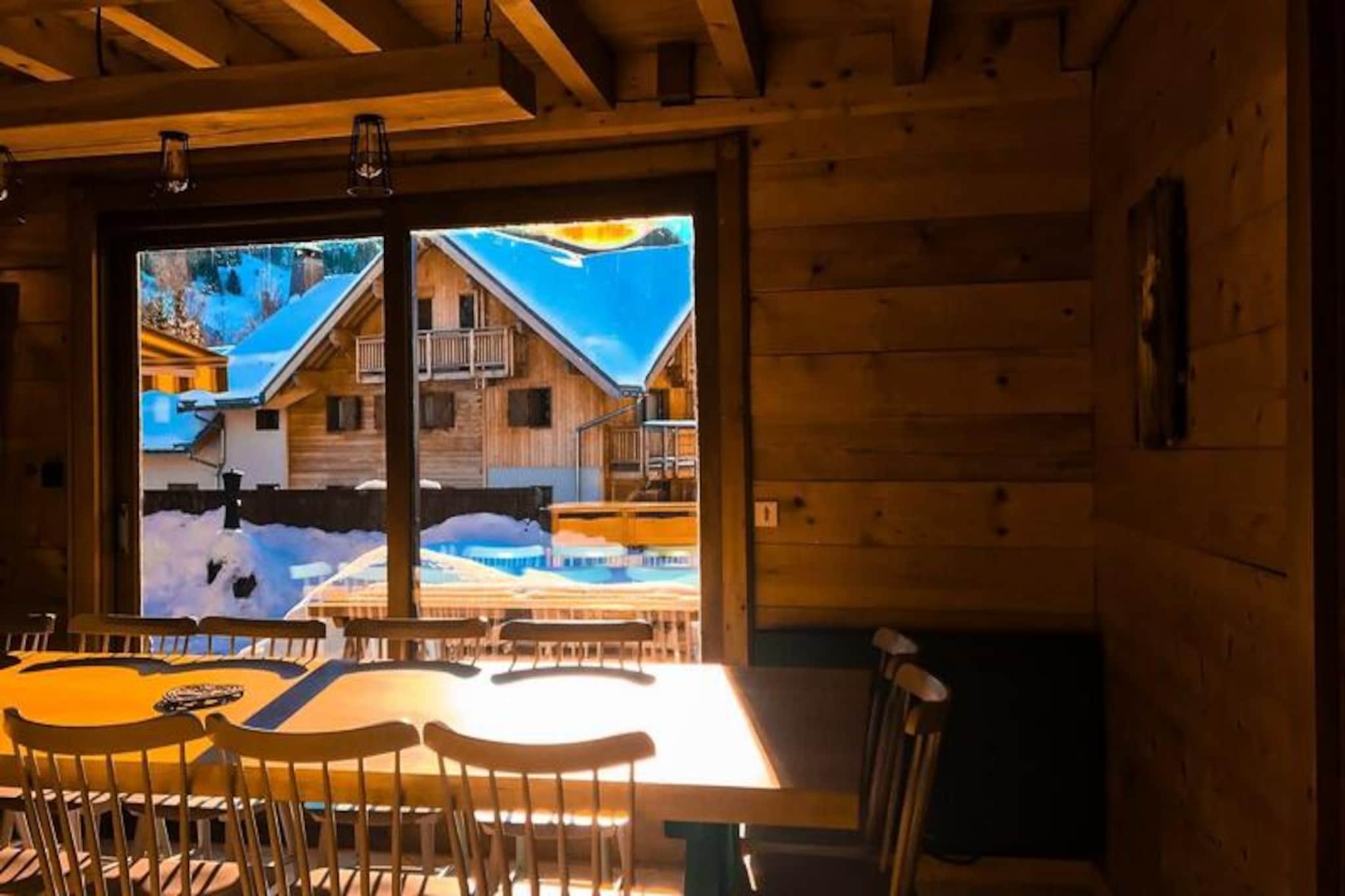 Boost your mountain vacation in Les 2 Alpes with this spacious and welcoming Type 7 chalet, perfectly located in the heart of the resort, facing the slopes. With 180 m² of living space, the chalet accommodates up to 16 guests in 6 comfortable bedrooms. It features 1 bathroom and 2 additional shower rooms, providing ample space for your group. The large living room offers a cozy and friendly atmosphere, ideal for gathering after a day of skiing.

Situated right in the resort center, this chalet provides direct access to the slopes, making it a perfect choice for ski enthusiasts. You’ll also find various shops, cafes, and restaurants within walking distance, ensuring you can enjoy the local culture and amenities. The chalet is located in a prime area to explore both the mountains and the resort’s vibrant center.

The chalet includes a fully equipped kitchen, ski room with a boot dryer, and two private parking spaces for your convenience. The large terrace, perfectly oriented to the sun, offers a great spot to relax and enjoy the mountain views. With additional services such as end-of-stay cleaning and heating, this chalet is an excellent base for an unforgettable mountain getaway.