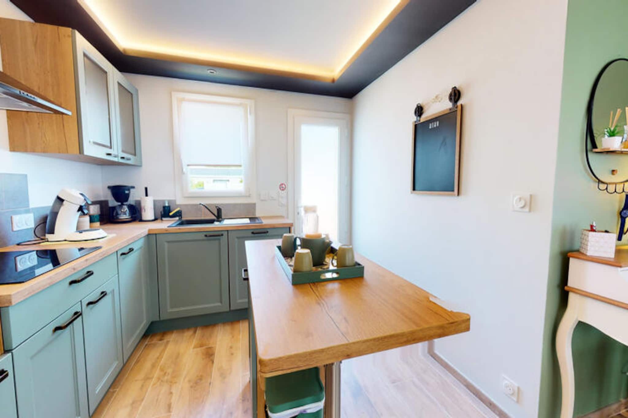 This charming holiday home, set on a 1300-square-meter property, offers a private and tranquil retreat just 50 meters from the sea. The accommodation is pet-friendly, ensuring your furry companions can join you for a relaxing getaway. It features two separate units, ideal for families or groups. The first unit boasts a king-size bedroom with a private bathroom, a second bedroom with a double bed, and a spacious living room with a large dining area. The second unit offers a double bedroom, a twin bedroom, a bathroom, and a special room with a jacuzzi for ultimate relaxation.

The location of this home is perfect for those who love the coast. Just 200 meters from local shops, you’ll have easy access to cafes, restaurants, and markets. The nearby beach provides an ideal spot for enjoying the sea, and the peaceful surroundings offer plenty of opportunities for outdoor activities. 

The home is equipped with modern amenities including a fully equipped kitchen with all essential appliances, a scullery with a washing machine and dryer, and private parking for multiple vehicles. The spacious garden features a barbecue and outdoor furniture, perfect for enjoying meals outside in a serene environment. Whether you’re cooking a family meal or relaxing in the jacuzzi, this property provides everything you need for a memorable stay.