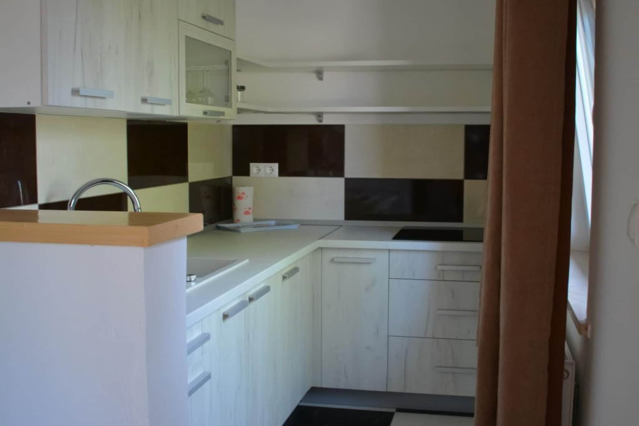 Zevnik Quiet Retreat with Stunning Views and Equestrian Activities - One Bedroom Apartment-Keuken