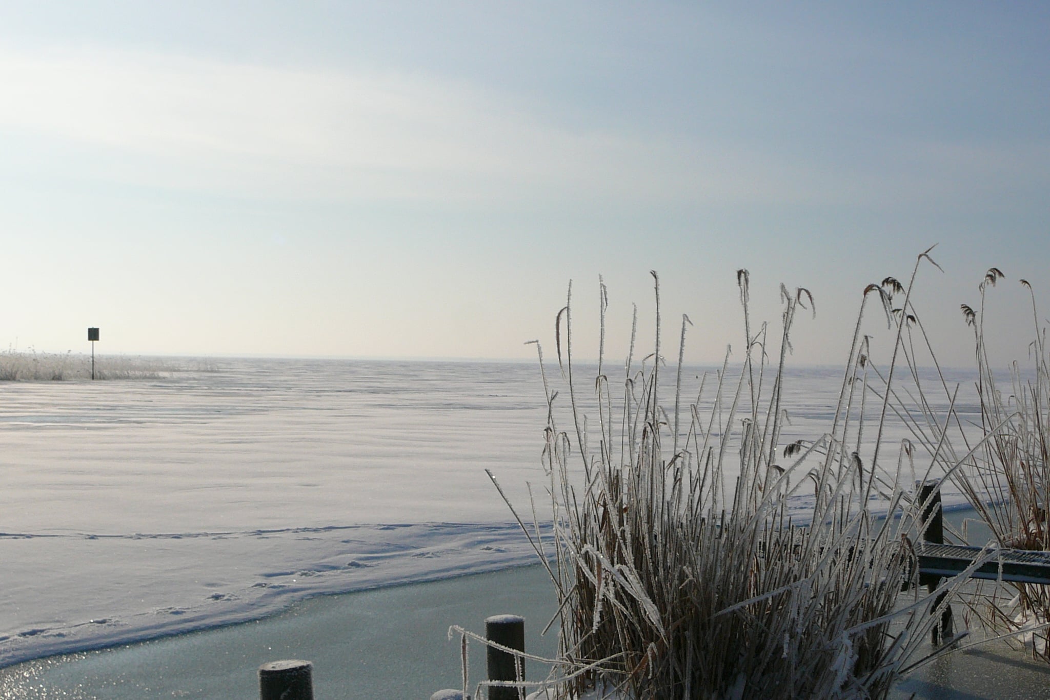 Urlaub auf der Insel Usedom-Uitzicht winter