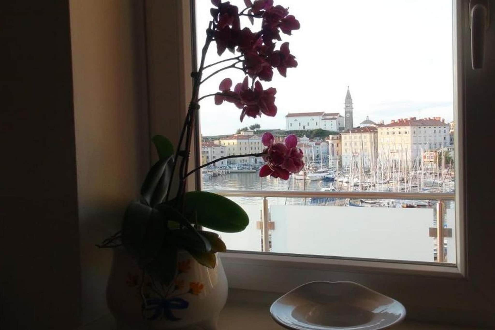 Modern and Spacious Piran Downtown Apartment with Balcony and Sea View - Two Bedroom Apartment with Balcony and Sea View-Uitzicht