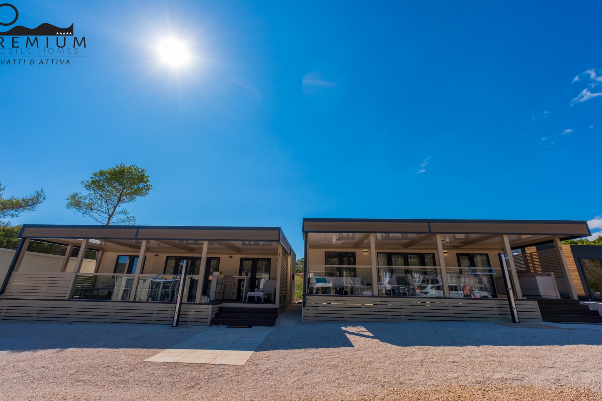 Charming Two-bedroom Mobile Homes Drage - Mobile Home with Sea View and Terrace-Buitenlucht