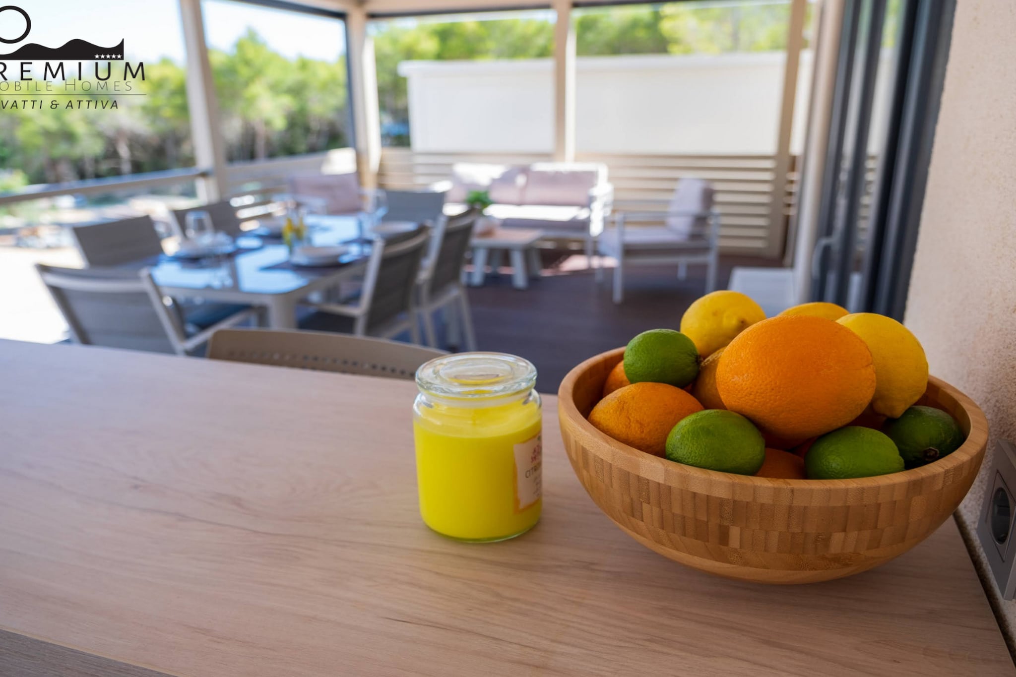 Charming Two-bedroom Mobile Homes Drage - Mobile Home with Sea View and Terrace-Buitenlucht