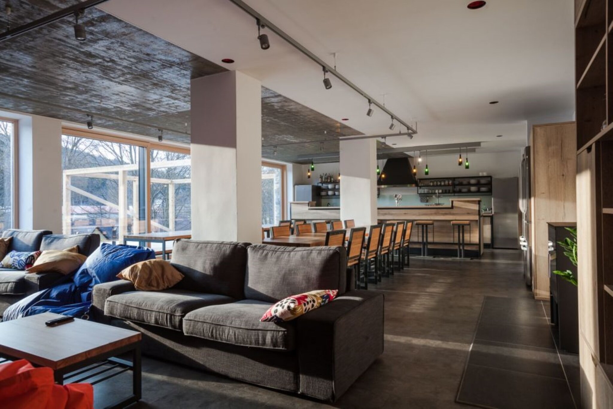 Nestled in the serene MorÃ¡vka Mountains, this modern villa offers a perfect retreat for large groups, accommodating up to 24 people. Whether you're visiting in winter for some thrilling outdoor adventures or seeking a peaceful summer getaway, this villa has everything you need for an unforgettable stay. The expansive villa features nine cozy bedrooms, each equipped with double beds and fresh linens for a comfortable nightâ€™s sleep.

Located just a short drive from multiple ski areas in winter and close to nature trails, fun parks, and aquaparks in the warmer months, thereâ€™s always something to do. Explore the stunning landscapes of JesenÃ­ky, visit nearby shopping centers. This villa is a true year-round destination for relaxation, adventure, and cherished moments with loved ones.

The heart of the home is its spacious, fully equipped kitchen, complete with a fridge, freezer, oven, coffee maker, microwave, and dishwasher. Enjoy meals together in a welcoming dining area, or take the experience outdoors, where you can fire up the BBQ or make memories around a crackling fire pit. For relaxation, unwind in the sauna, cool off in the shared swimming pool, or engage in friendly competition with the basketball hoop or darts. The children will have plenty of space to play on the playground equipment, ensuring everyone is entertained.