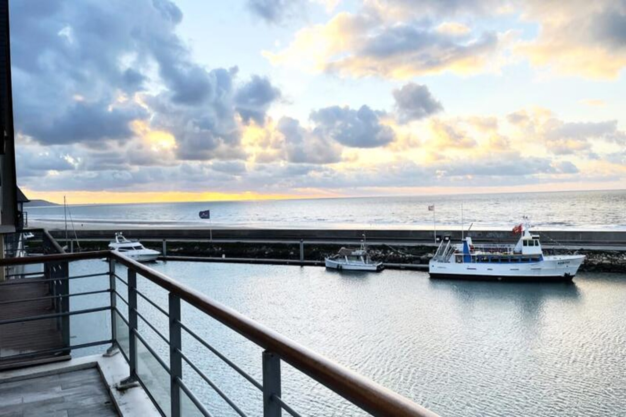 The Blue Bay with sea front in Marina