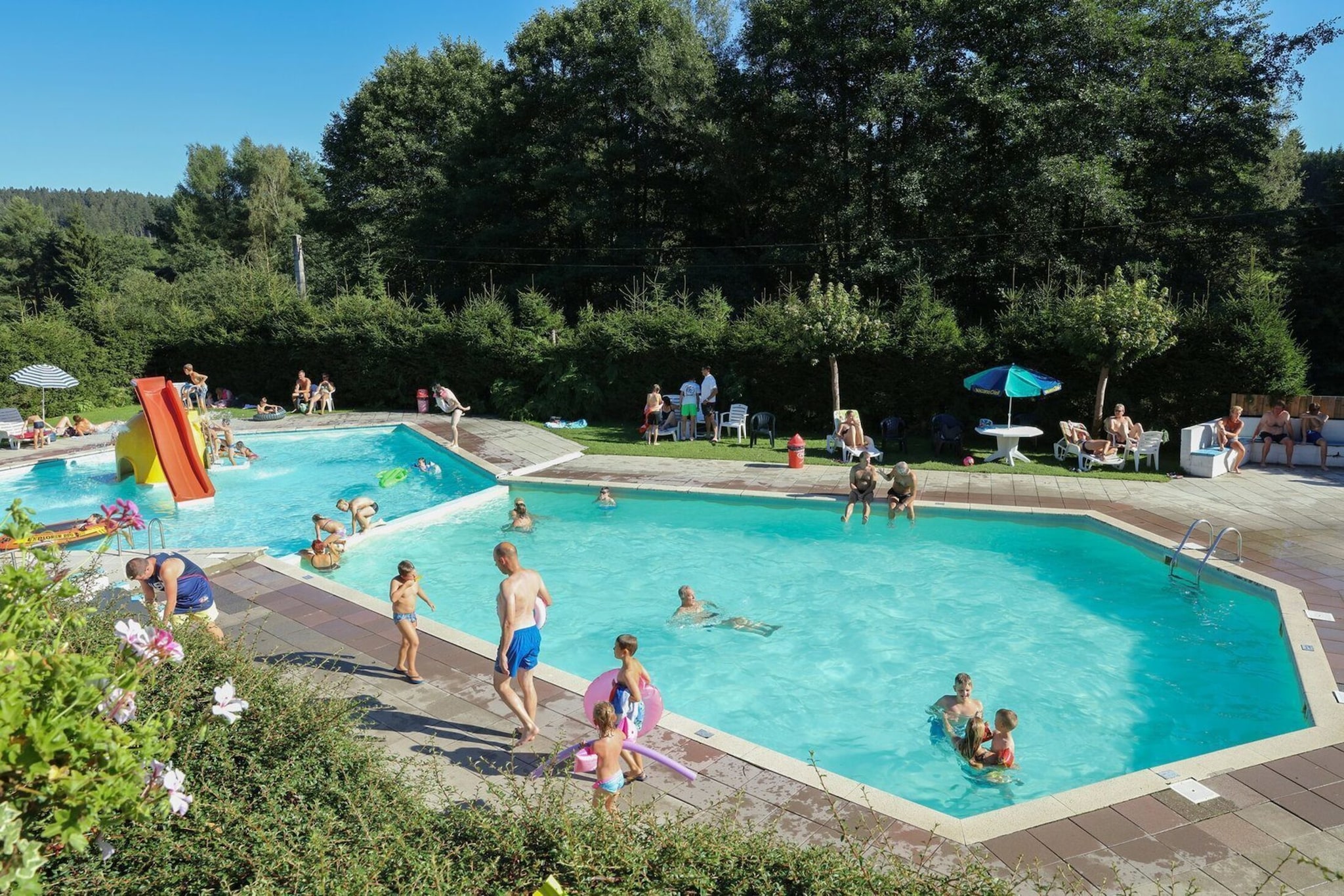 Ranger Lodge-Gebieden zomer 1km