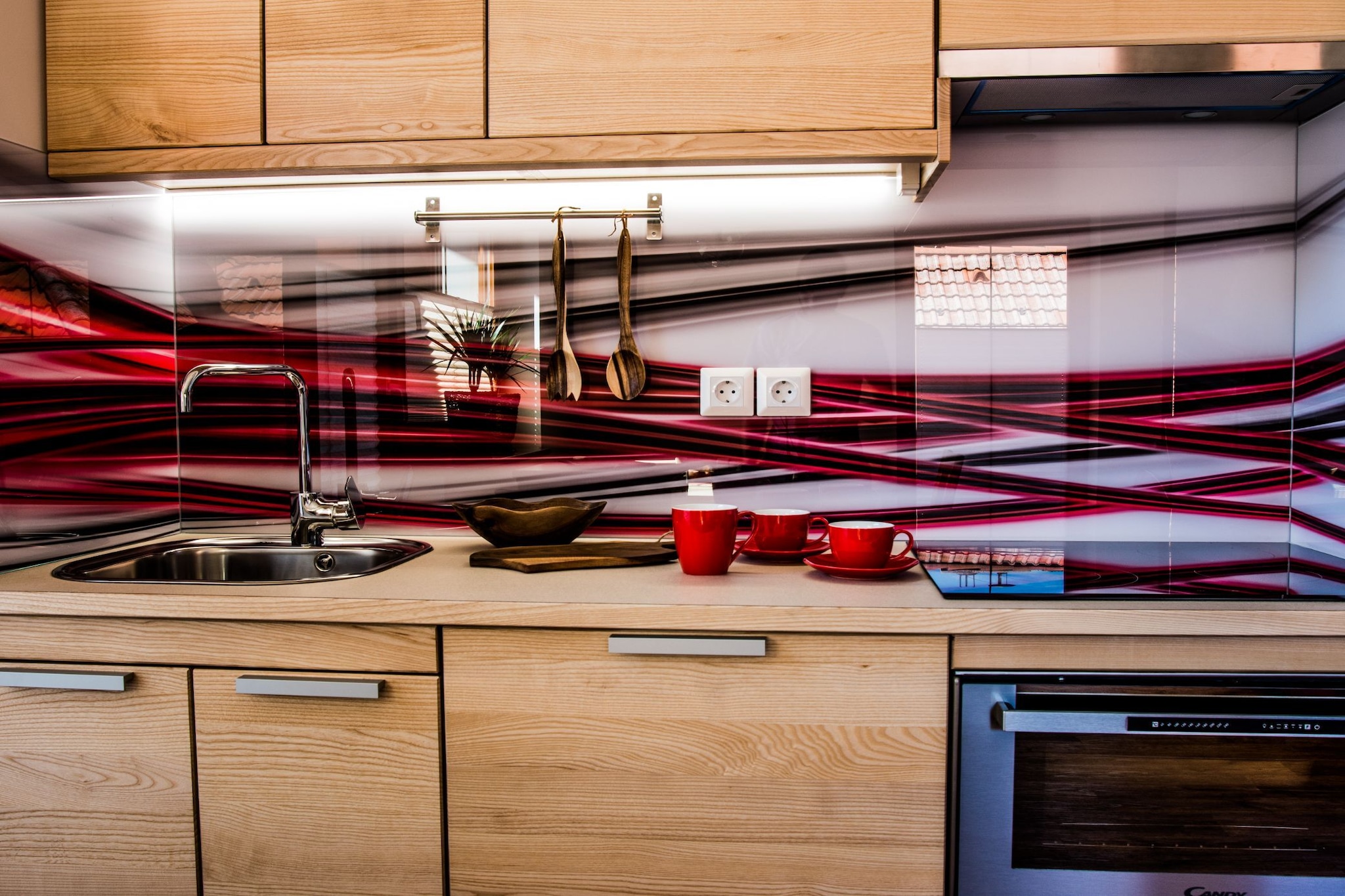 Riverside Pines Luce Apartments with Balcony - Studio Apartment with Balcony-Cuisine