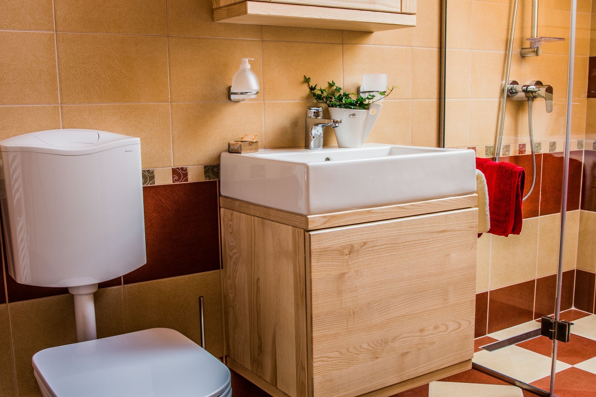 Riverside Pines Luce Apartments with Balcony - Studio Apartment with Balcony-Salle de bain
