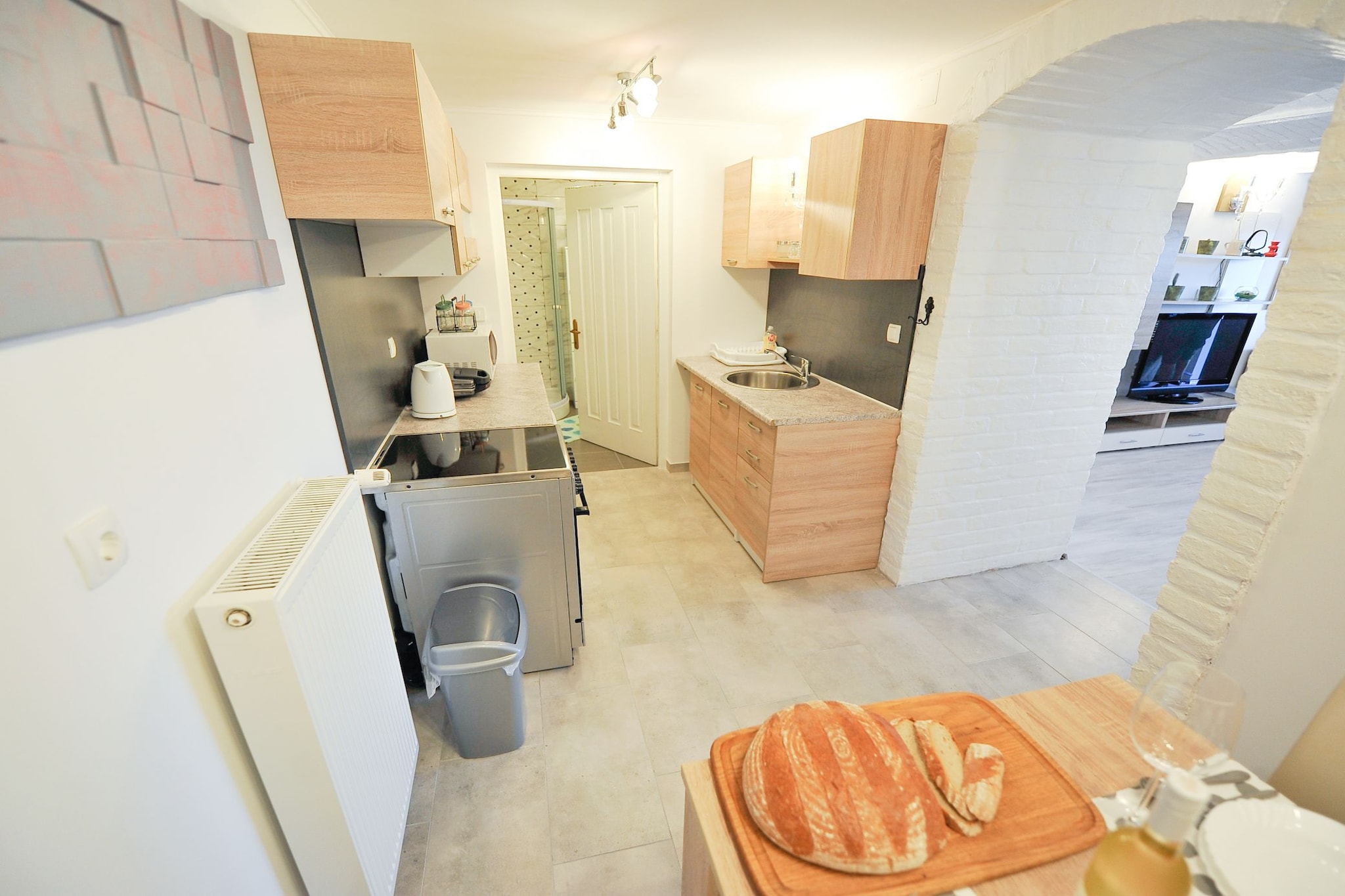 Relax and Rustic Apartments with Terrace - Classic One Bedroom Apartment with Terrace (owner Silvester)-Keuken