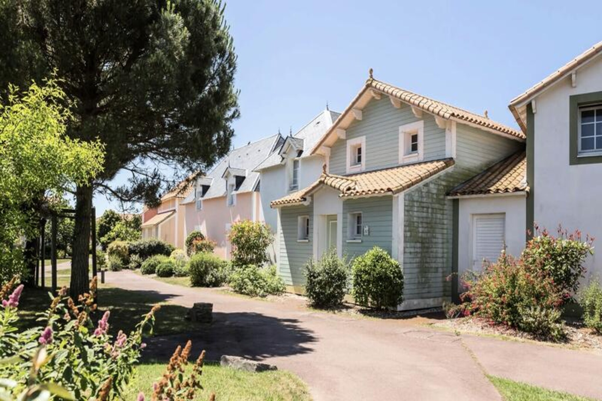 Take advantage of our selection of holiday homes in Port-Bourgenay for your family stay on the Vendée coast. In the heart of the Port-Bourgenay residence, our private houses with terrace are characterized by pastel colors and benefit from an ideal location on the coast. A stone's throw from the Bourgenay marina, our private houses with terraces are decorated in a traditional style which recalls the charm of the seaside resorts of the Belle Epoque.
 
 
 
 For your vacation in Talmont-Saint-Hilaire, choose our vacation rentals located a stone's throw from the Port-Bourgenay marina!
 
 
 
 In the Bocage district, you will find:
 
 A heated swimming pool, with paddling pool and equipped beach (open from 06/15 to 09/02, reserved for vacationers staying in this area).
 
 
 
 In the Moulin district, you will find:
 
 A heated swimming pool, with swimming pool, paddling pool and equipped beach (open from 06/15 to 09/08, reserved for holidaymakers staying in this area).
 
 
 
 In the center of the residence, you will find:
 
 Heated pools, with slides and a paddling pool with water games. (open from 04/27 to 09/12)
 
 &nbsp;
 Your vacation rental includes: 1 living room, 1 kitchen, 2 bedrooms, 1 bathroom, 1 separate toilet, 1 terrace and parking.
 
 Area: 47 m².
 Location: house with two floors, Bocage district.
 Composition of the living room: 1 single sofa bed with 1 trundle bed (sleeps 2).
 Meal side: 1 table with 6 chairs.
 Kitchen semi-open to the living room.
 Composition of the rooms:&nbsp;
 
 Bedroom 1: 1 double bed
 Bedroom 2: 2 single beds.
 
 
 Composition of the bathrooms: bathtub + WC.
 1 separate toilet.
 
 
 Wifi access - With supplement - subject to availability.
 Pets allowed - In addition, inquire directly with the residence for prices.
 Bed linen - At an additional cost - content may vary depending on the residence: fitted sheet, sheet or duvet cover and pillowcase.
 Towels - Extra charge. Possibility of changing daily linen available, inquire at reception for prices.
 End of stay cleaning - Mandatory cleaning service to be paid upon check-in or upon arrival.
 Swimming pool - - In the Bocage district, you will find:
 Heated swimming pool, paddling pool and equipped beach (reserved for holidaymakers staying in this area)
 - In the Moulin district, you will find:
 Heated swimming pool, swimming pool, paddling pool and equipped beach (reserved for holidaymakers staying in this area).
 Information from the maeva Home agency.
 - In the center of the residence, you will find:
 Heated pools, slides and paddling pool with water games.
 
 Opening dates: 
 The center swimming pool: 04/27 to 09/12
 Slide and swimming pool supervised only from 01/07 to 31/08
 The Moulin swimming pool: 06/15 to 09/08
 The Bocage swimming pool: 06/15 to 09/02
 Tourist tax (additional charge) - Payment of the tourist tax is made via your personal space: https://mon-compte.maeva.com, the amount varies depending on the location. Free for under 18s.
 Television - Depending on your accommodation
 End of stay cleaning - Mandatory cleaning service to be paid upon check-in or upon arrival.
 Bed linen - Additional charge.