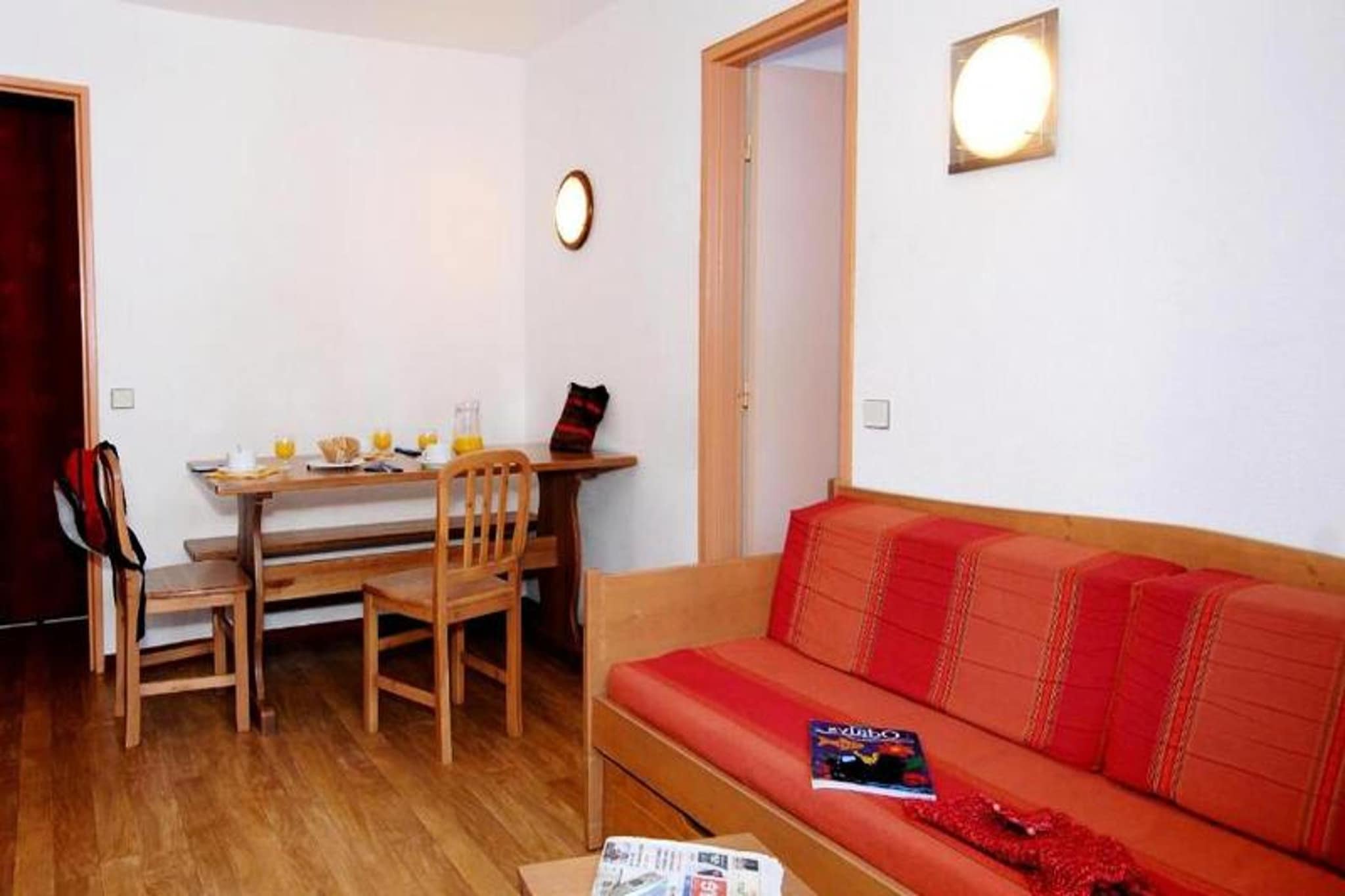 Résidence Odalys Le Hameau du Borsat ***-Woonkamer