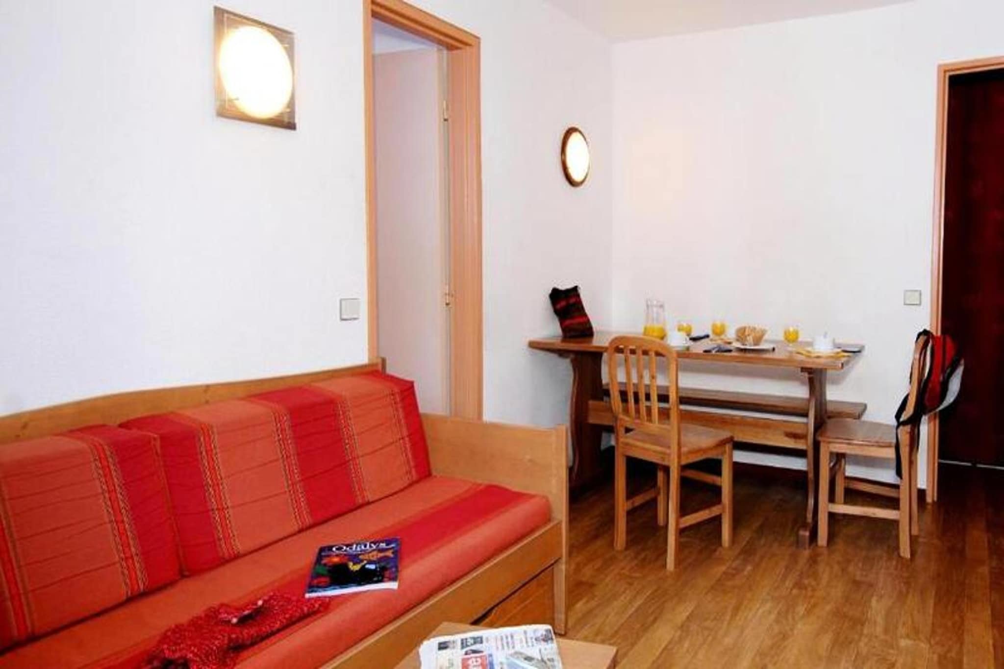 Résidence Odalys Le Hameau du Borsat ***-Woonkamer