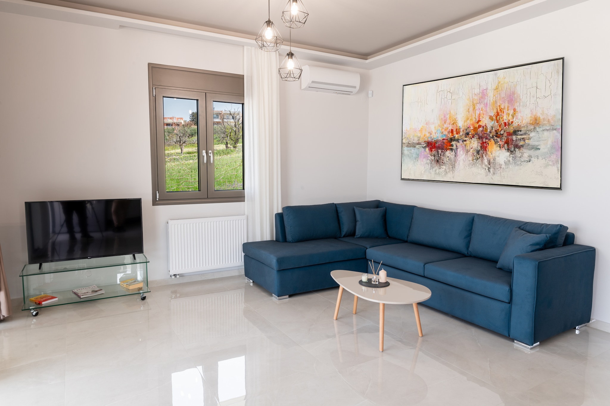 The villa in Agios Markos has 6 bedrooms and capacity for 15 persons. Accommodation of 225 m² tastefully-furnished and is modern, It has waterfront and mountain. The property is located 500 m supermarket "Local supermarket", 500 m from the restaurant "Local taverns", 2 km sand beach "Local sandy beach", 2 km city "Rethymno town", 70 km airport "Chania airport" and it is located in a a family-friendly zone and in a suburb. The accommodation is equipped with the following items: garden, outdoor furniture, fenced plot, terrace, washing machine, barbecue, iron, safe, internet (Wi-Fi), hair dryer, balcony, air-conditioned, swimming pool communal+children's, open-air parking in the same building, TV, satellite tv. The open plan kitchen, electric, is equipped with refrigerator, microwave, oven, freezer, dishwasher, dishes/cutlery, kitchen utensils, coffee machine, toaster, kettle, juicer, kitchenware, plates and bowls.