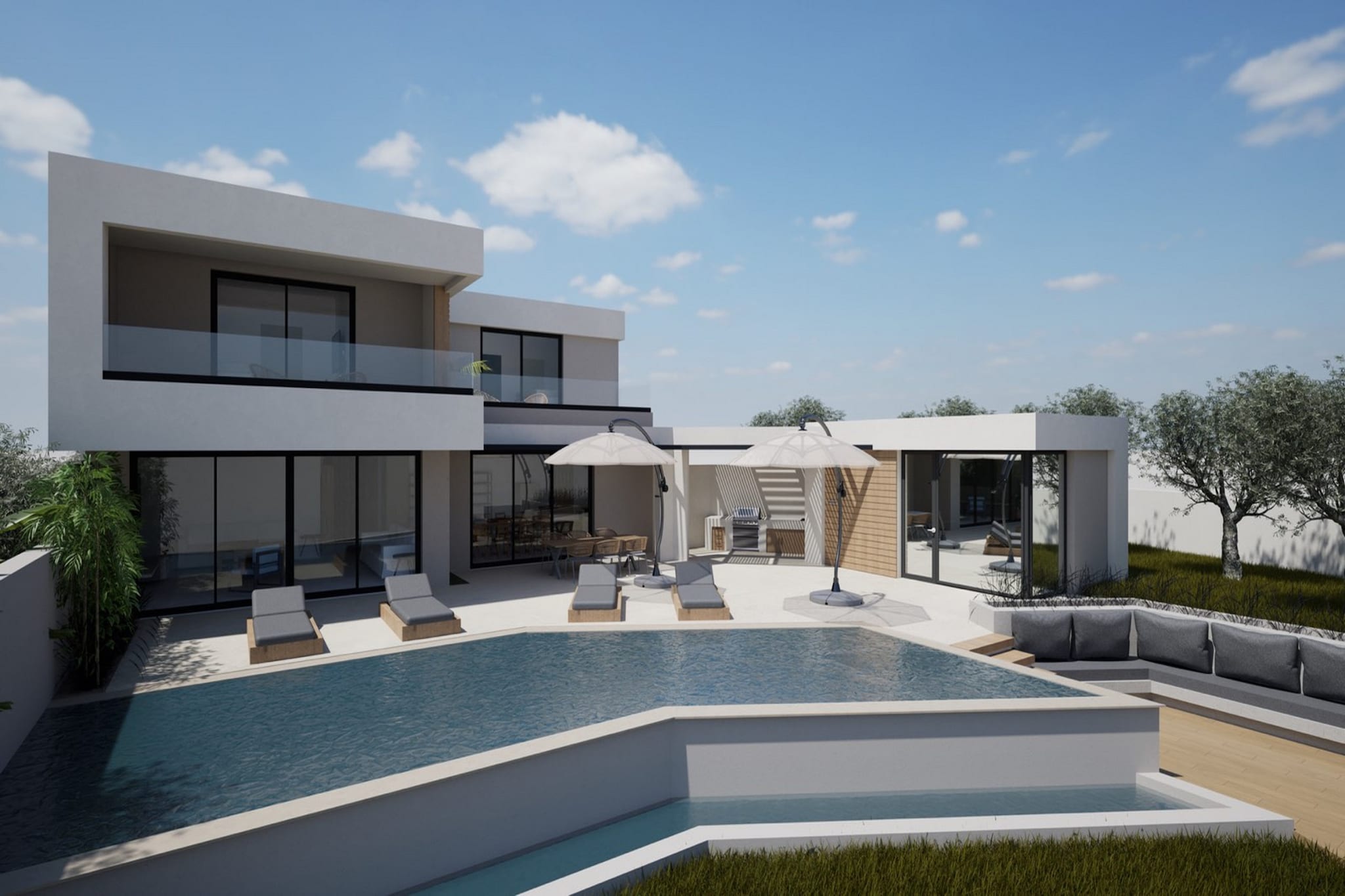 Ouranos Villa-Aether group villas-Zwembad