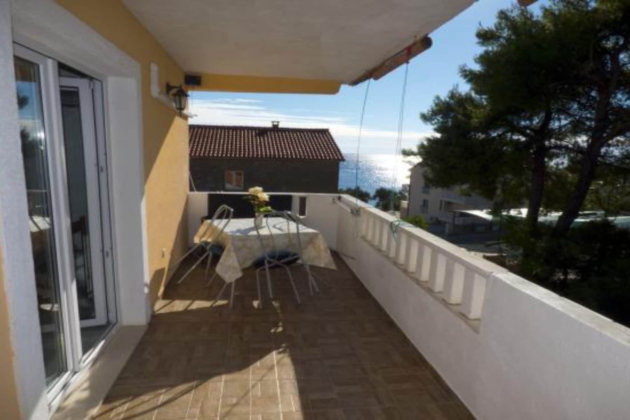 Beachfront Apartments Plaža - Two Bedroom Apartment A2-Terrasse