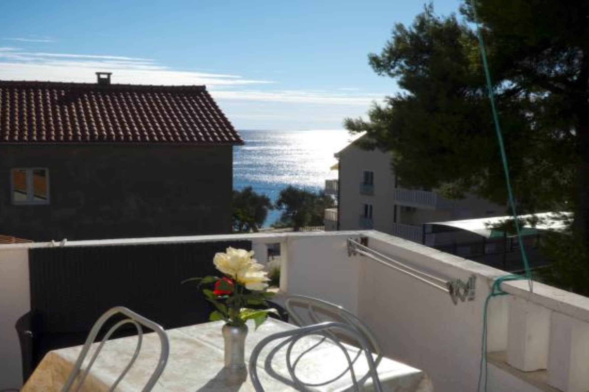 Beachfront Apartments Plaža - Two Bedroom Apartment A2-Terrasse
