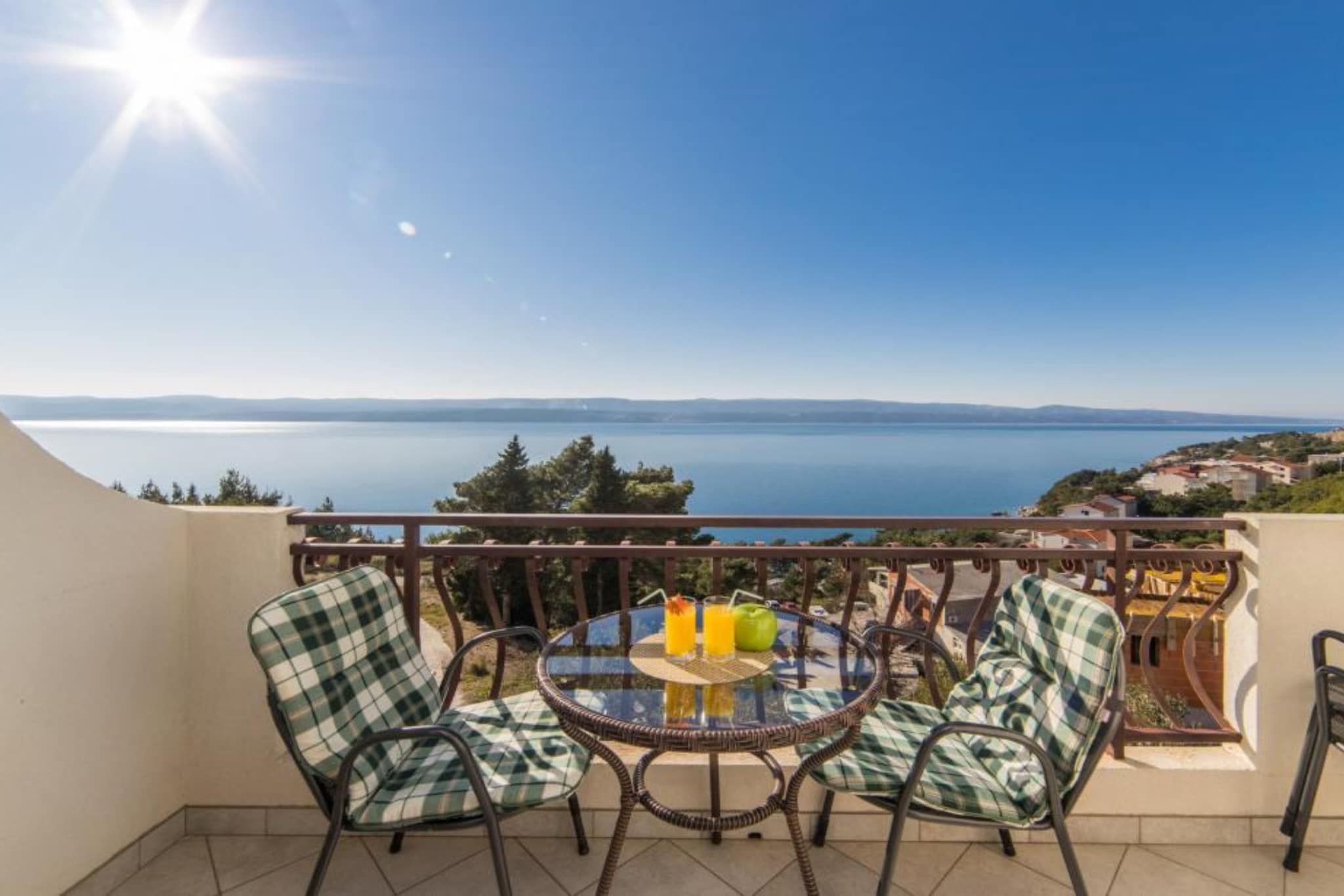 Apartments Tafra - One Bedroom Apartment 1-Balcon-terrasse