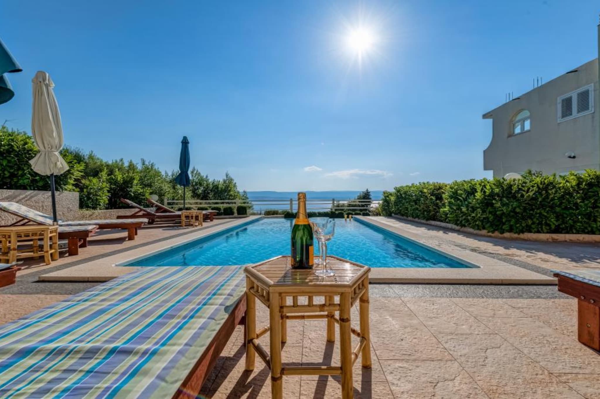Apartments Tafra - One Bedroom Apartment 1-Piscine