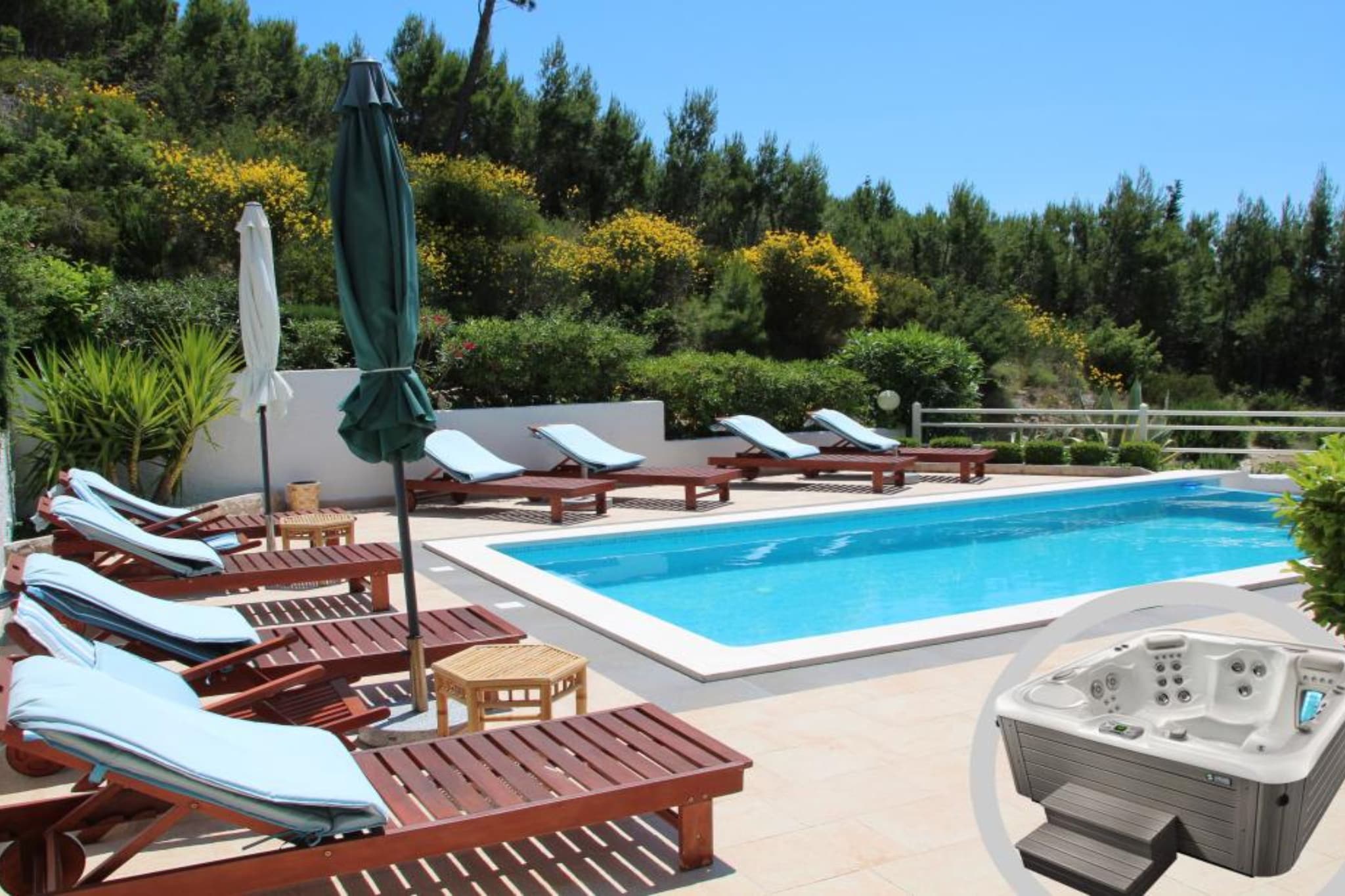 Apartments Tafra - One Bedroom Apartment 1-Piscine