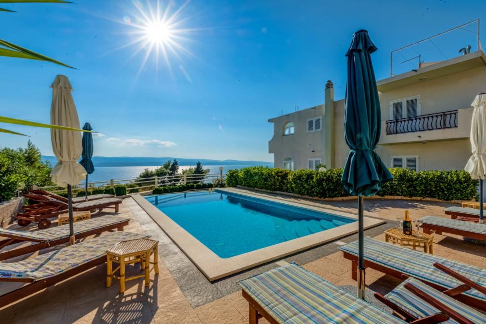 Apartments Tafra - One Bedroom Apartment 1-Piscine