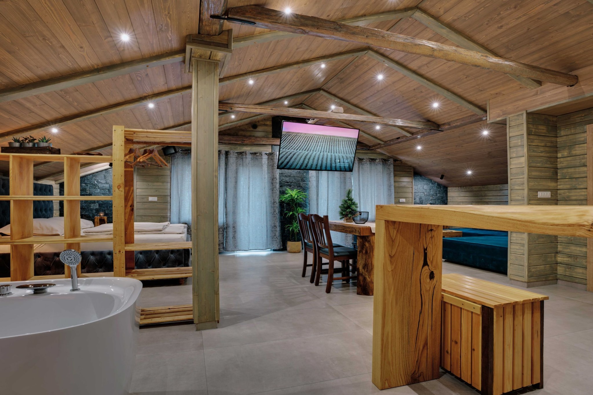 Serene and Radiant Retreat Apartments - One Bedroom Apartment with Sauna-Badkamer